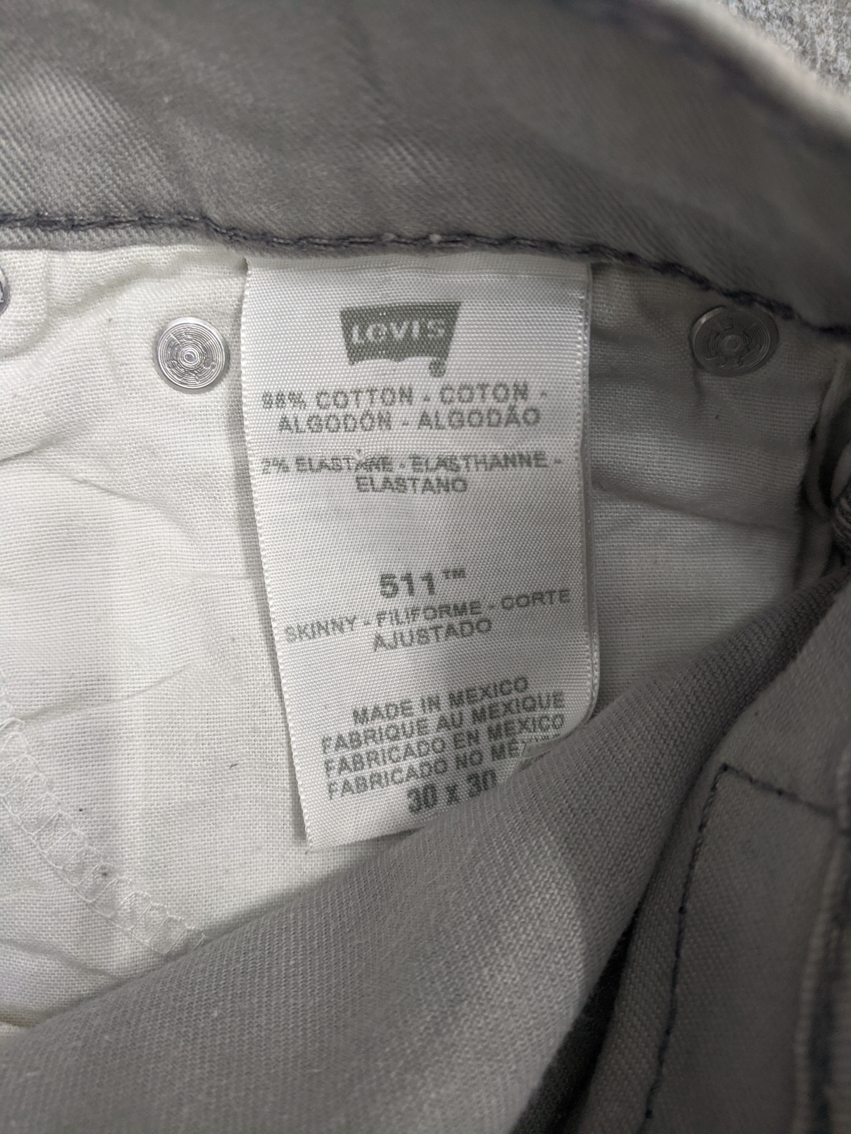Levi's Vintage Levis 511 Skinny Lightwash Jeans DP0753 Size US 31 - 7 Thumbnail