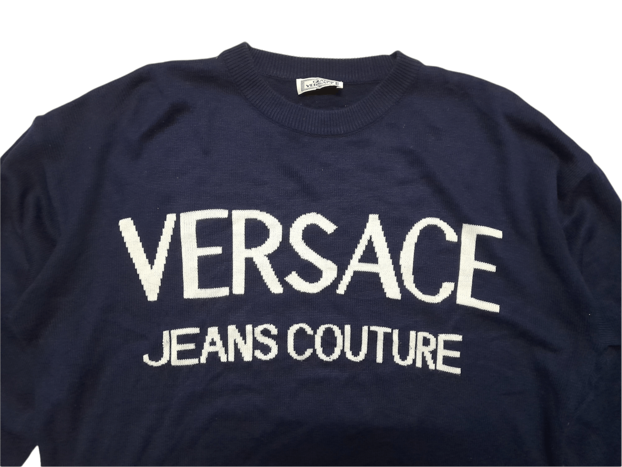 Versace × Versace Jeans Couture VERSACE Knitwear Dark Blue (D845) Size US XL / EU 56 / 4 - 2 Thumbnail