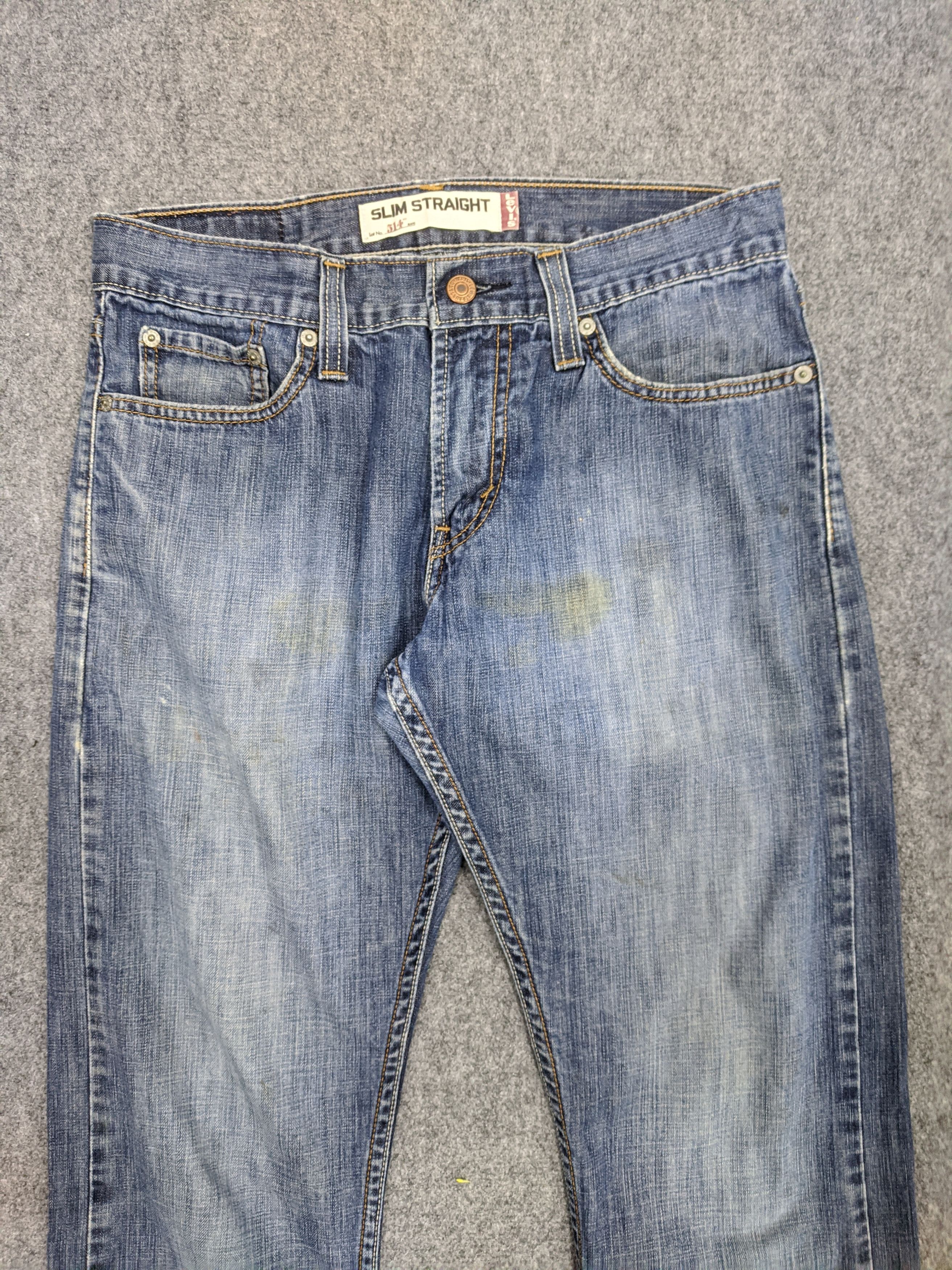 Levi's Vintage Levis 514 Slim Straight Denim Jeans DP0749 Size US 31 - 2 Thumbnail