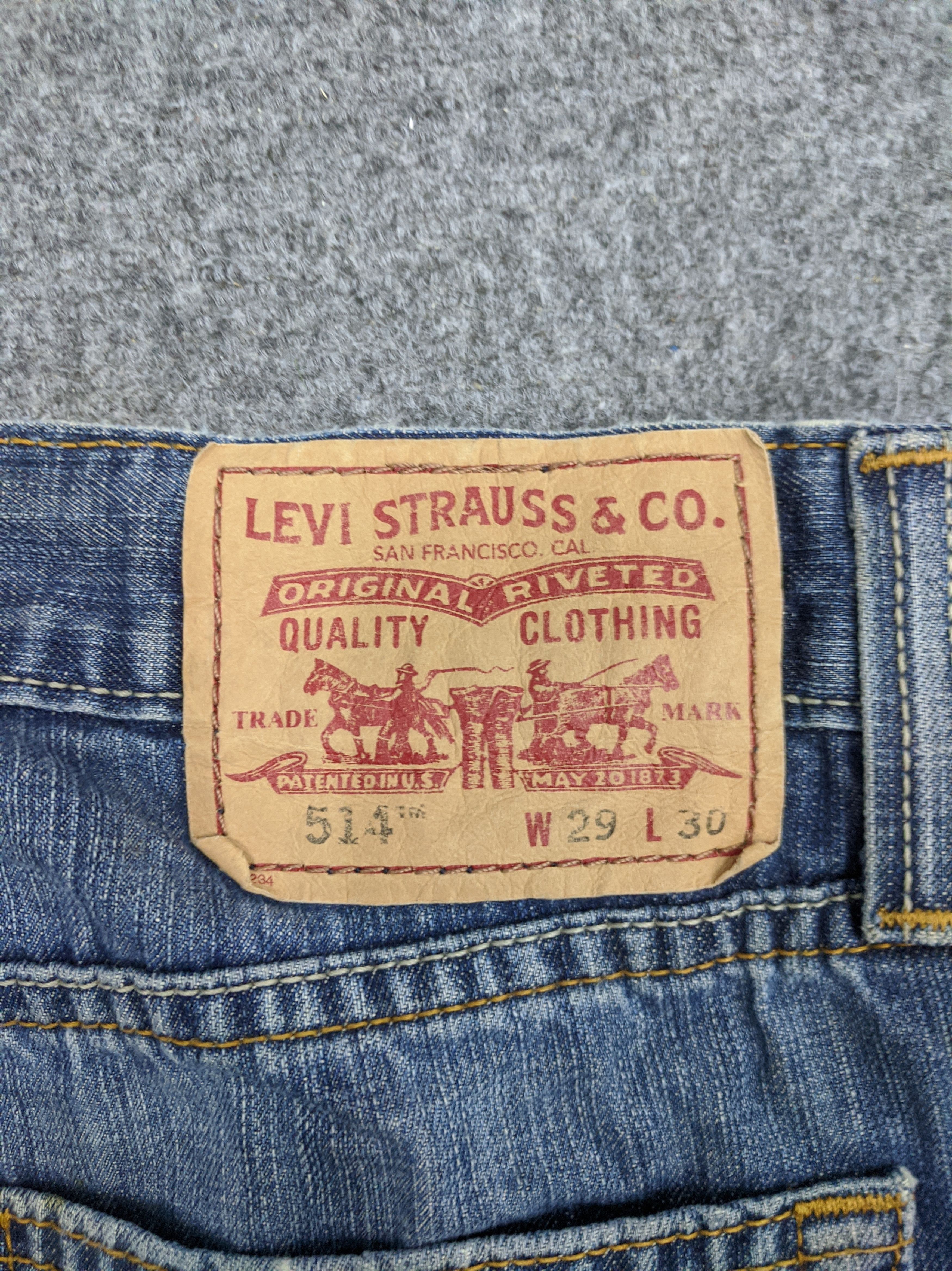 Levi's Vintage Levis 514 Slim Straight Denim Jeans DP0749 Size US 31 - 5 Thumbnail