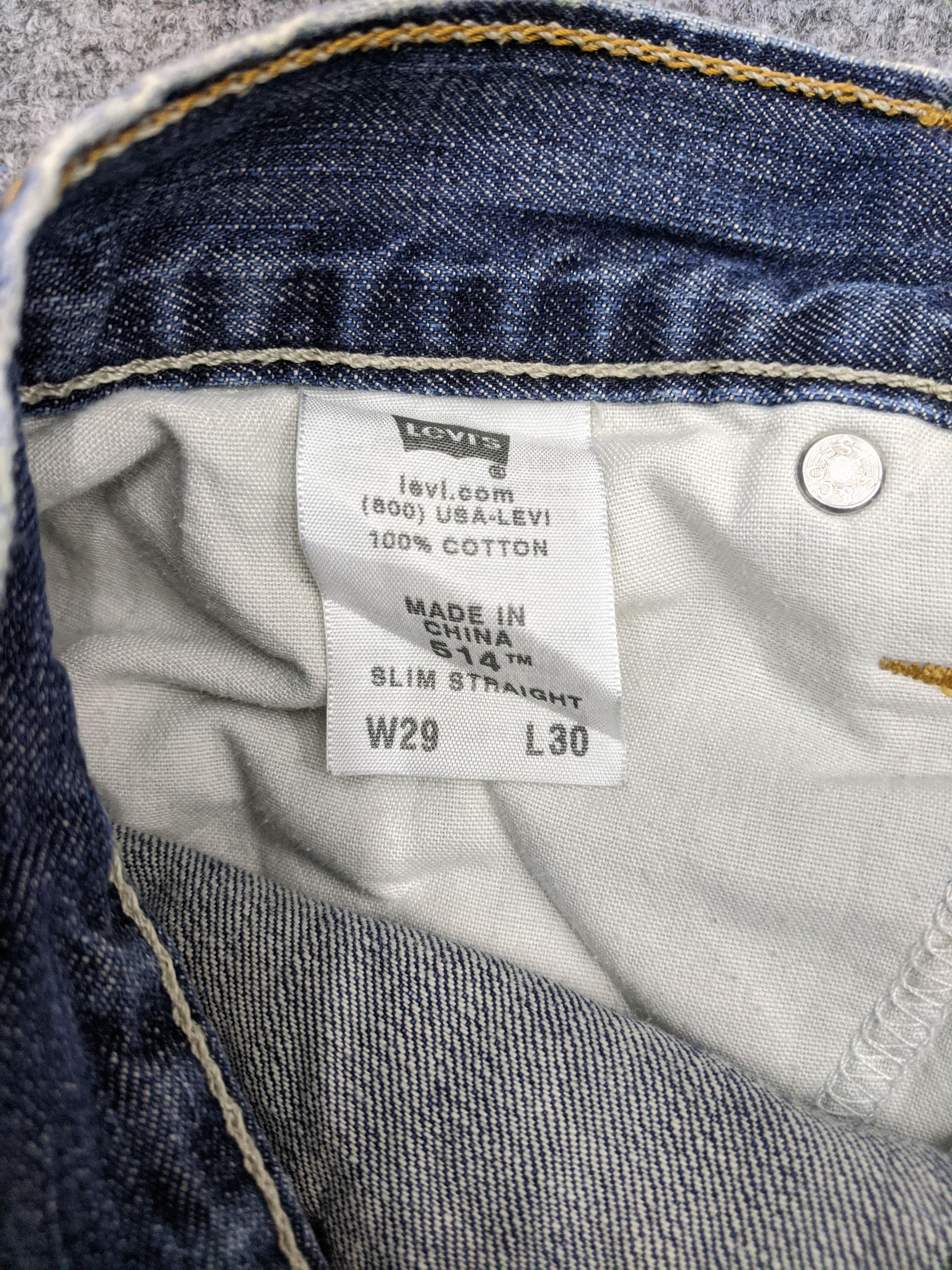 Levi's Vintage Levis 514 Slim Straight Denim Jeans DP0749 Size US 31 - 7 Thumbnail