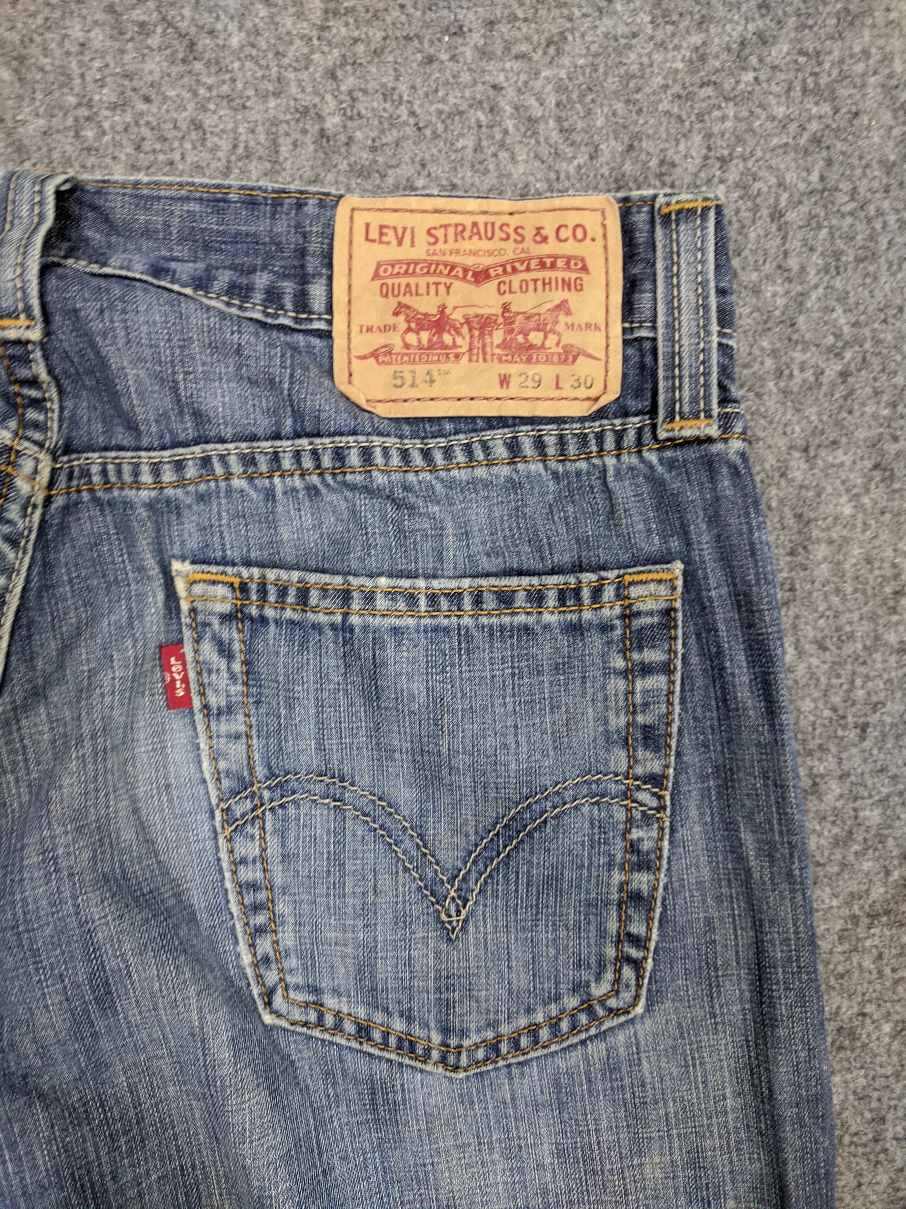 Levi's Vintage Levis 514 Slim Straight Denim Jeans DP0749 Size US 31 - 9 Thumbnail
