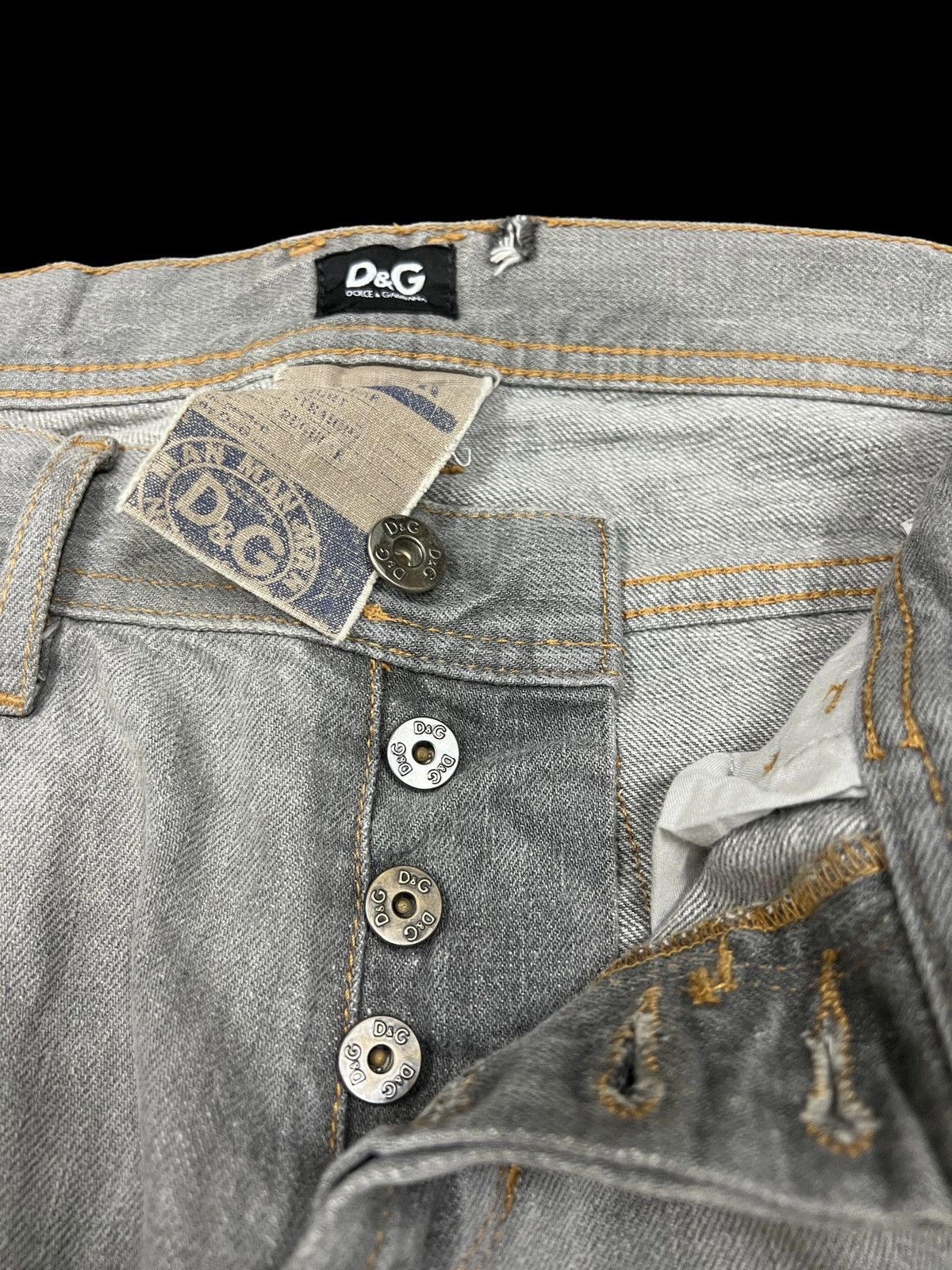 Dolce & Gabbana VTG DISTRESSED DENIM DOLCE & GABBANA WITH LEATHER TAG Size US 33 - 4 Thumbnail