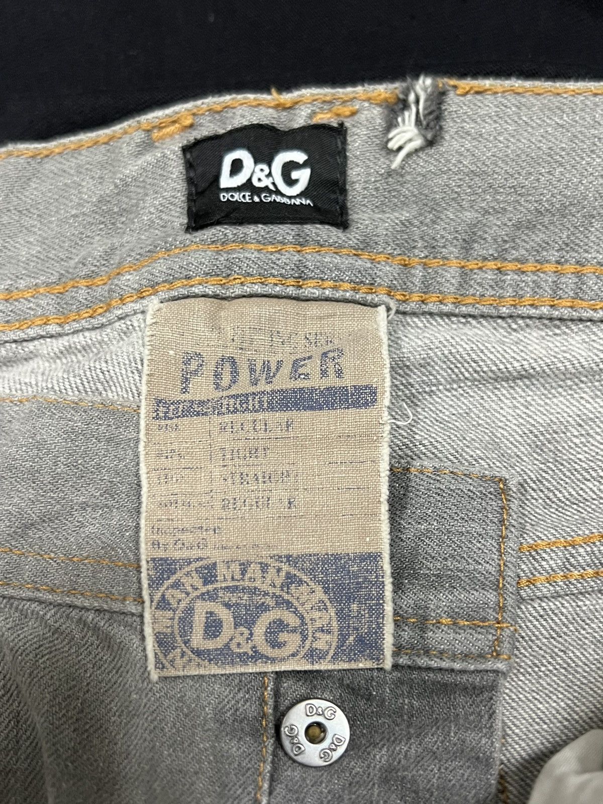Dolce & Gabbana VTG DISTRESSED DENIM DOLCE & GABBANA WITH LEATHER TAG Size US 33 - 17 Thumbnail