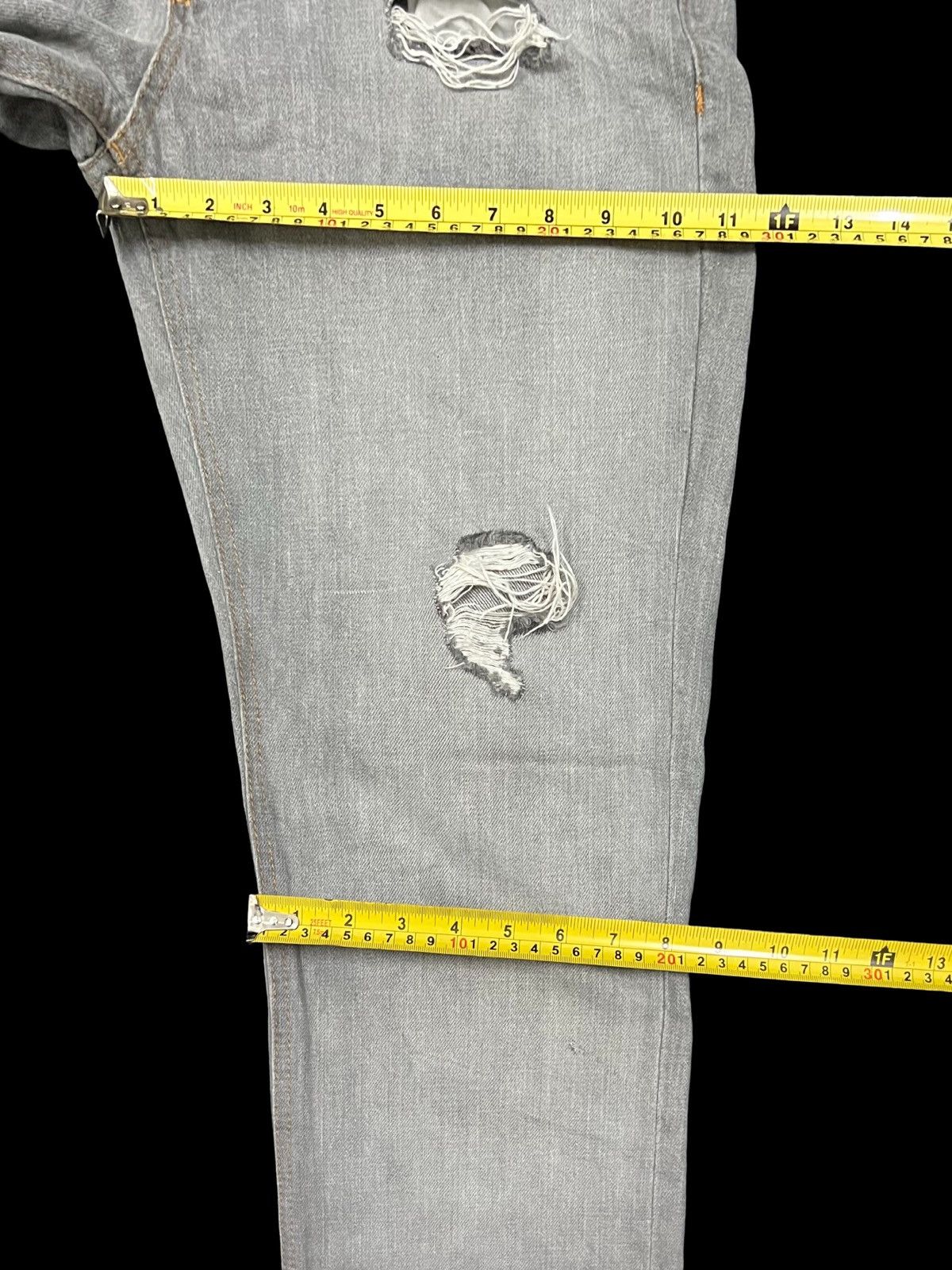 Dolce & Gabbana VTG DISTRESSED DENIM DOLCE & GABBANA WITH LEATHER TAG Size US 33 - 24 Thumbnail