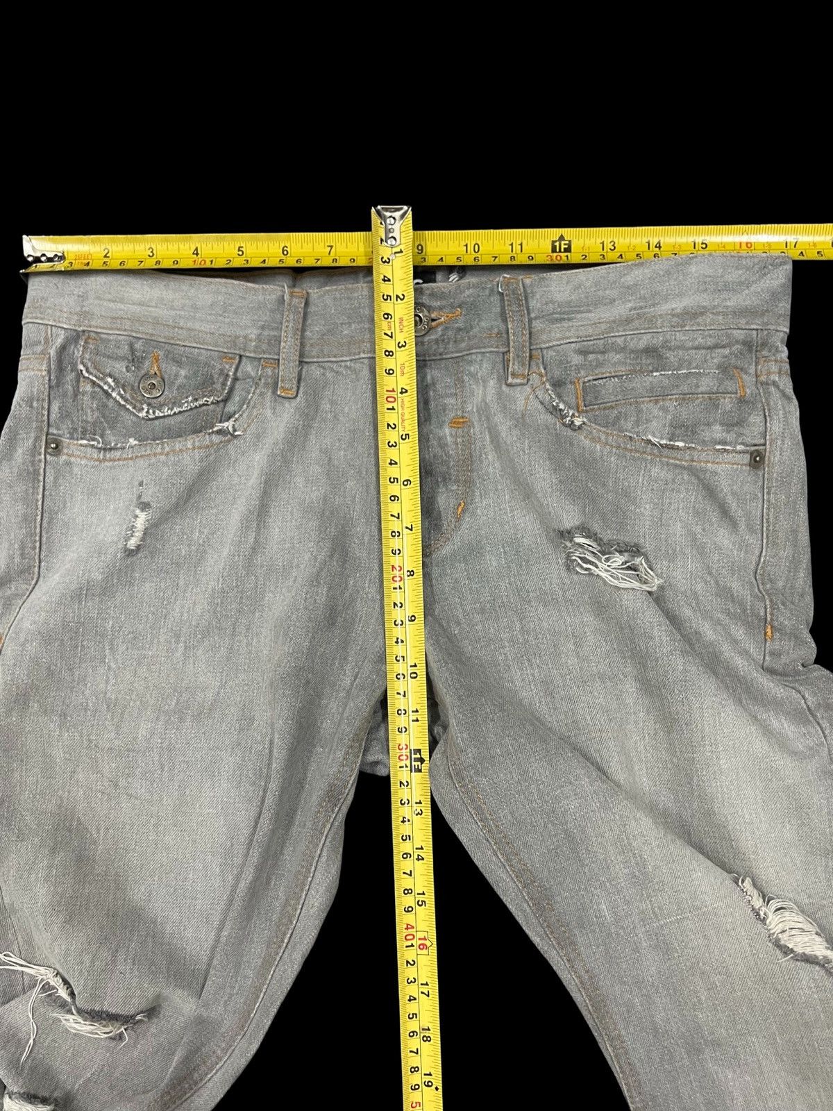 Dolce & Gabbana VTG DISTRESSED DENIM DOLCE & GABBANA WITH LEATHER TAG Size US 33 - 22 Thumbnail