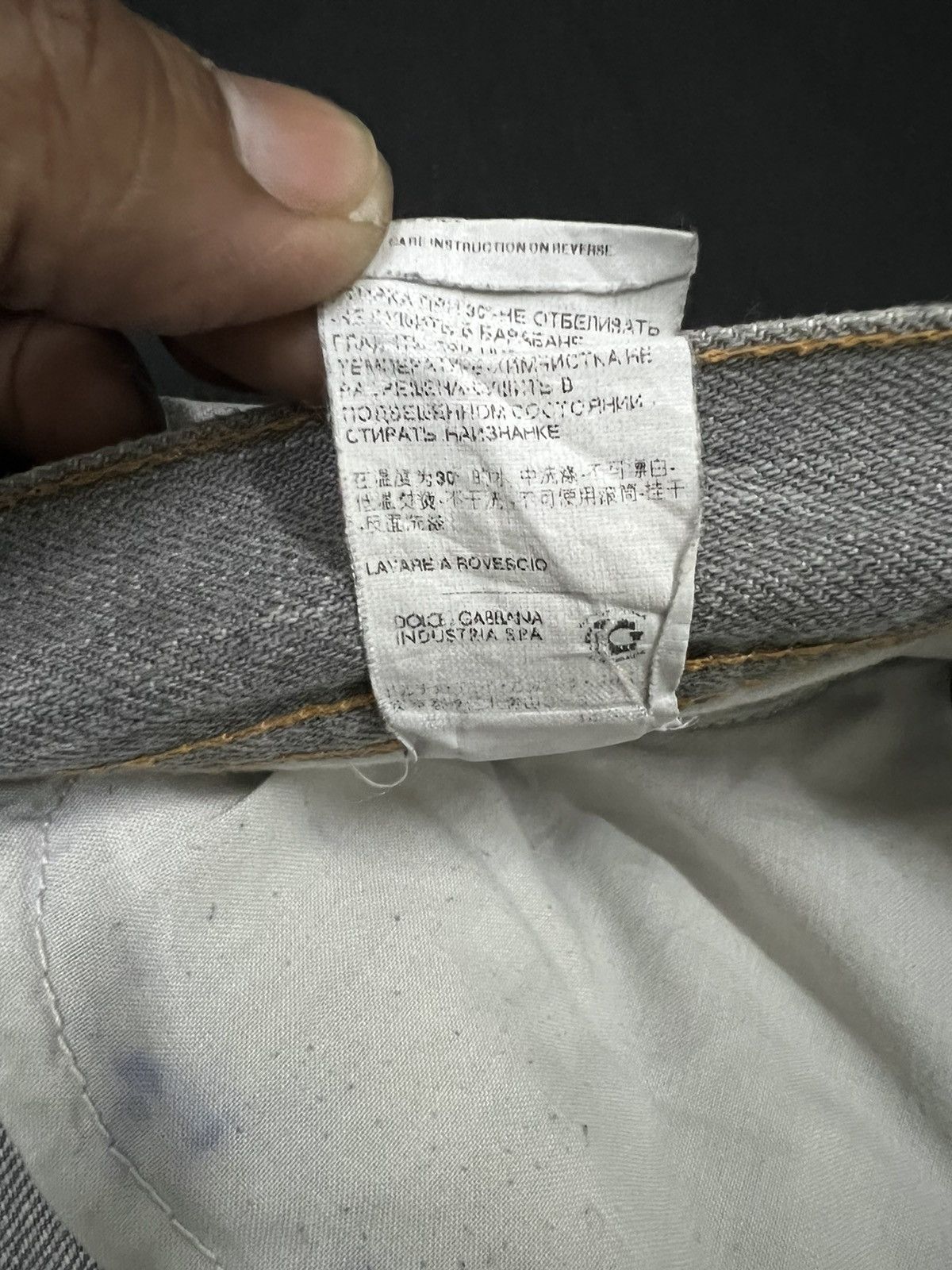 Dolce & Gabbana VTG DISTRESSED DENIM DOLCE & GABBANA WITH LEATHER TAG Size US 33 - 21 Thumbnail