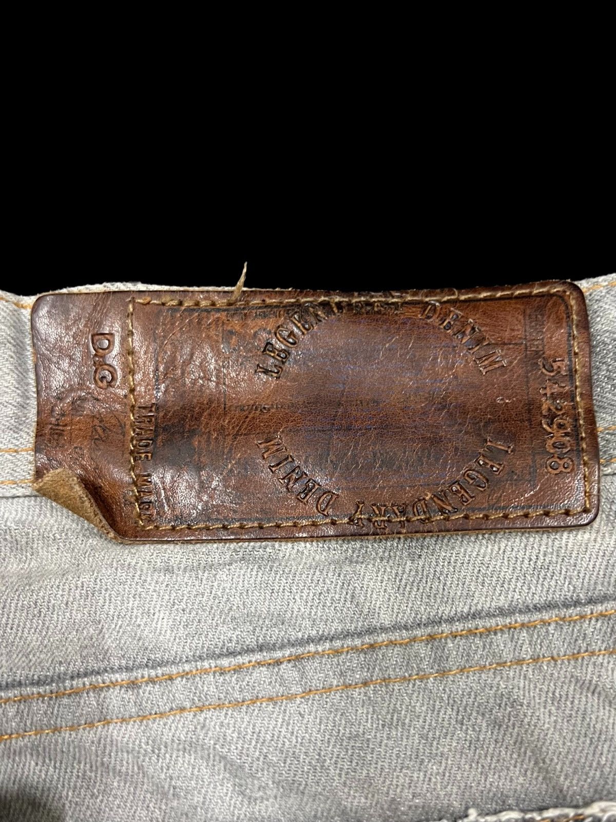 Dolce & Gabbana VTG DISTRESSED DENIM DOLCE & GABBANA WITH LEATHER TAG Size US 33 - 15 Thumbnail