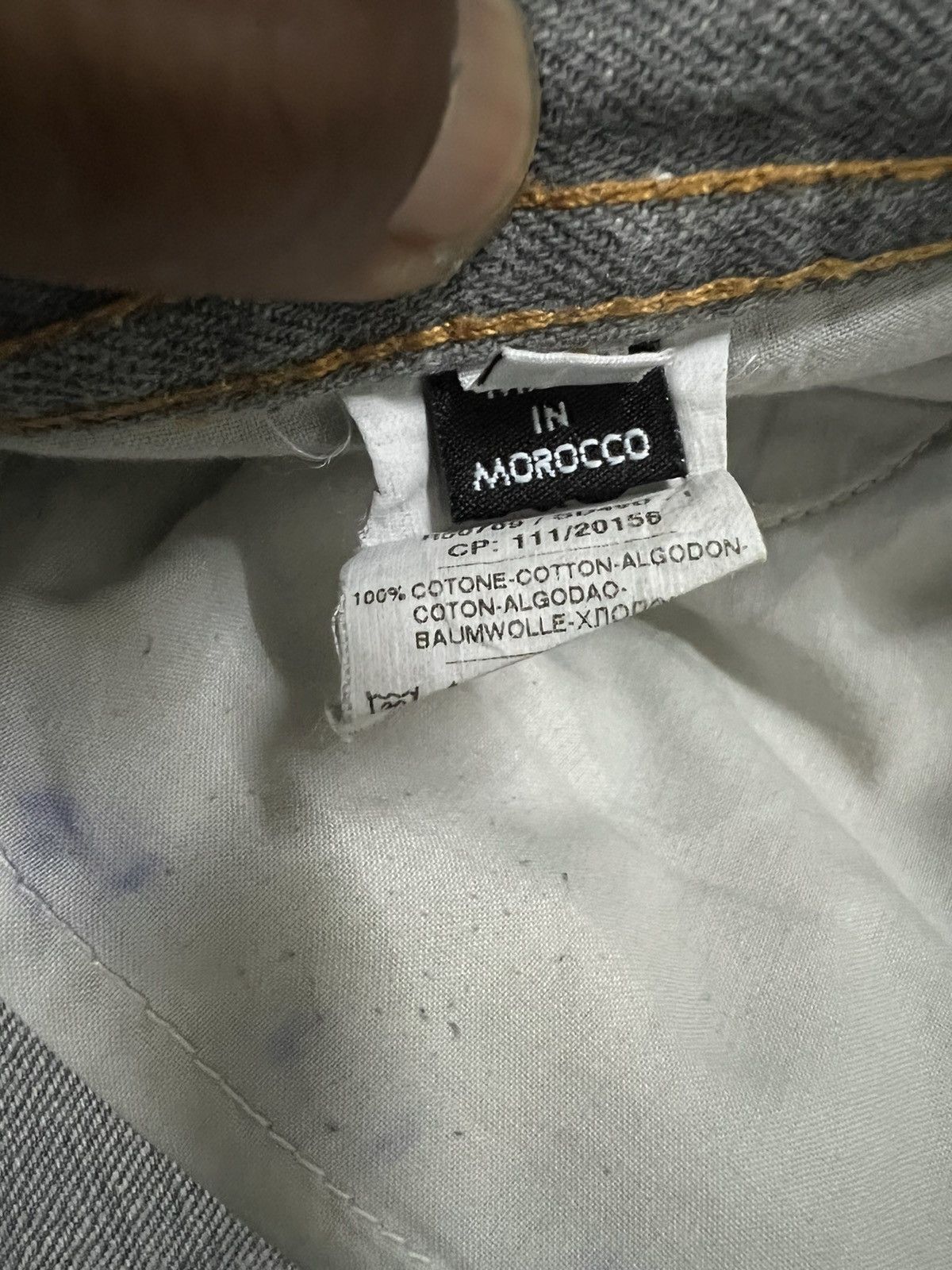 Dolce & Gabbana VTG DISTRESSED DENIM DOLCE & GABBANA WITH LEATHER TAG Size US 33 - 19 Thumbnail