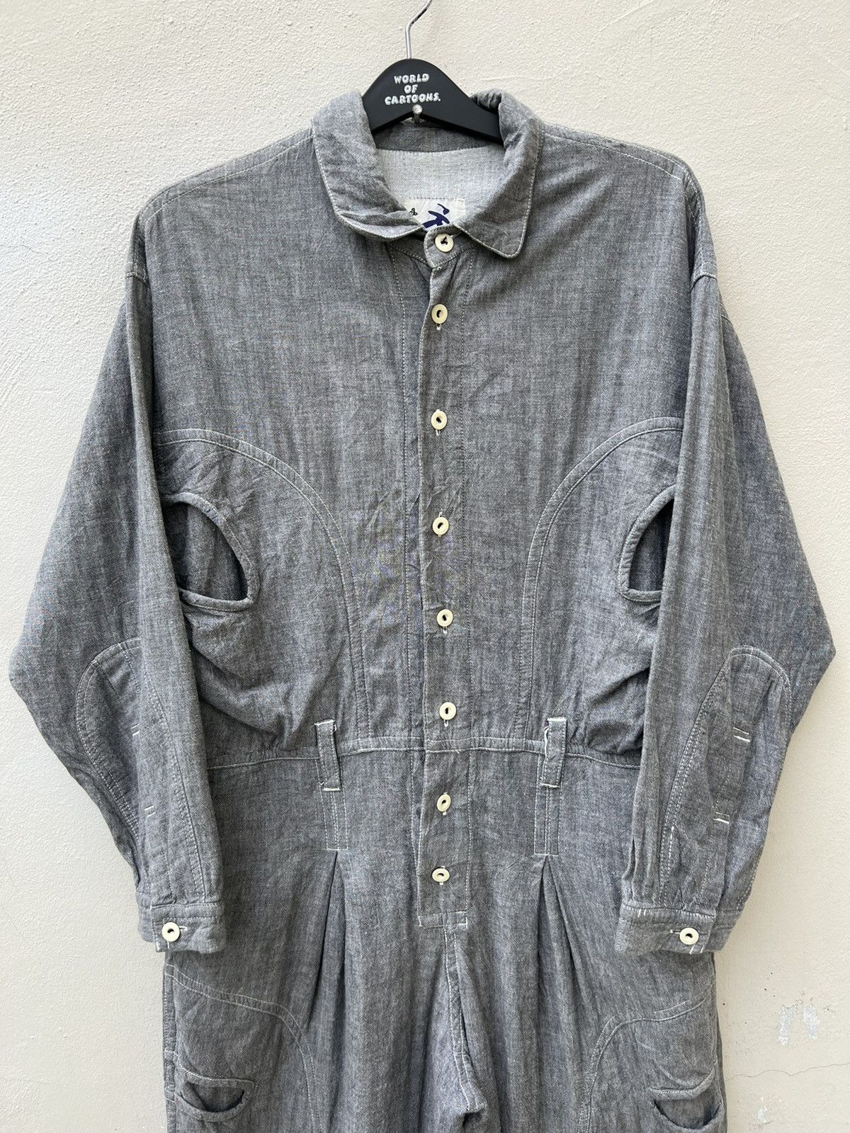 Issey Miyake Archive 80s Issey Miyake Baggy Tactical Jumpsuit Coverall Size US 34 / EU 50 - 11 Thumbnail