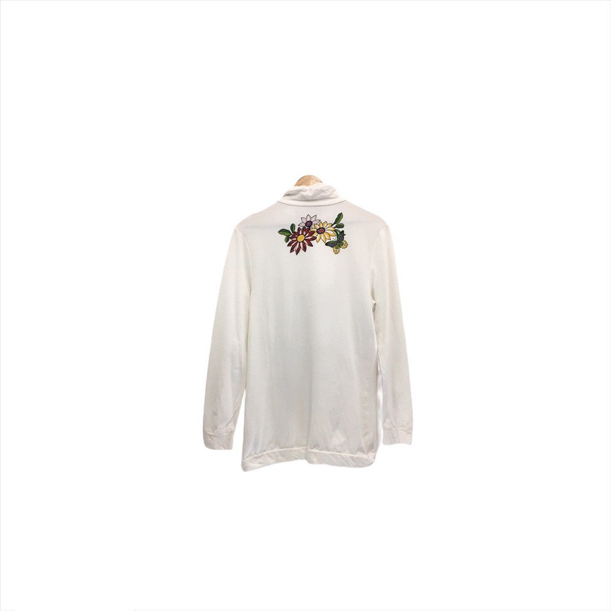 Japanese Brand Sukajan Sweatshirt Half Zip Double Pocket Flowers Ladies Size S / US 4 / IT 40 - 3 Thumbnail