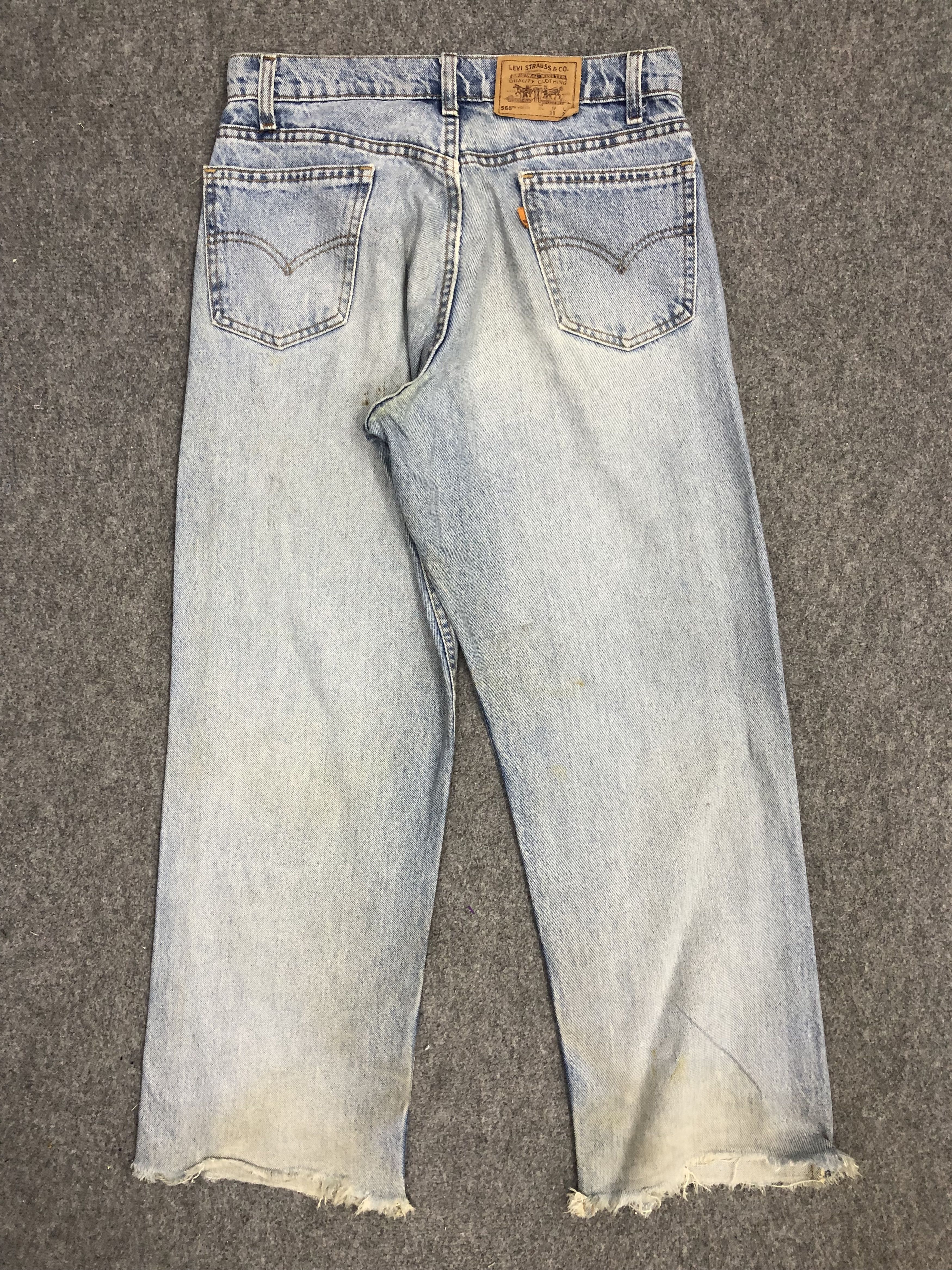 Levi's Vintage Levis 565 Light Blue Jeans DP1257 Size US 31 - 3 Thumbnail