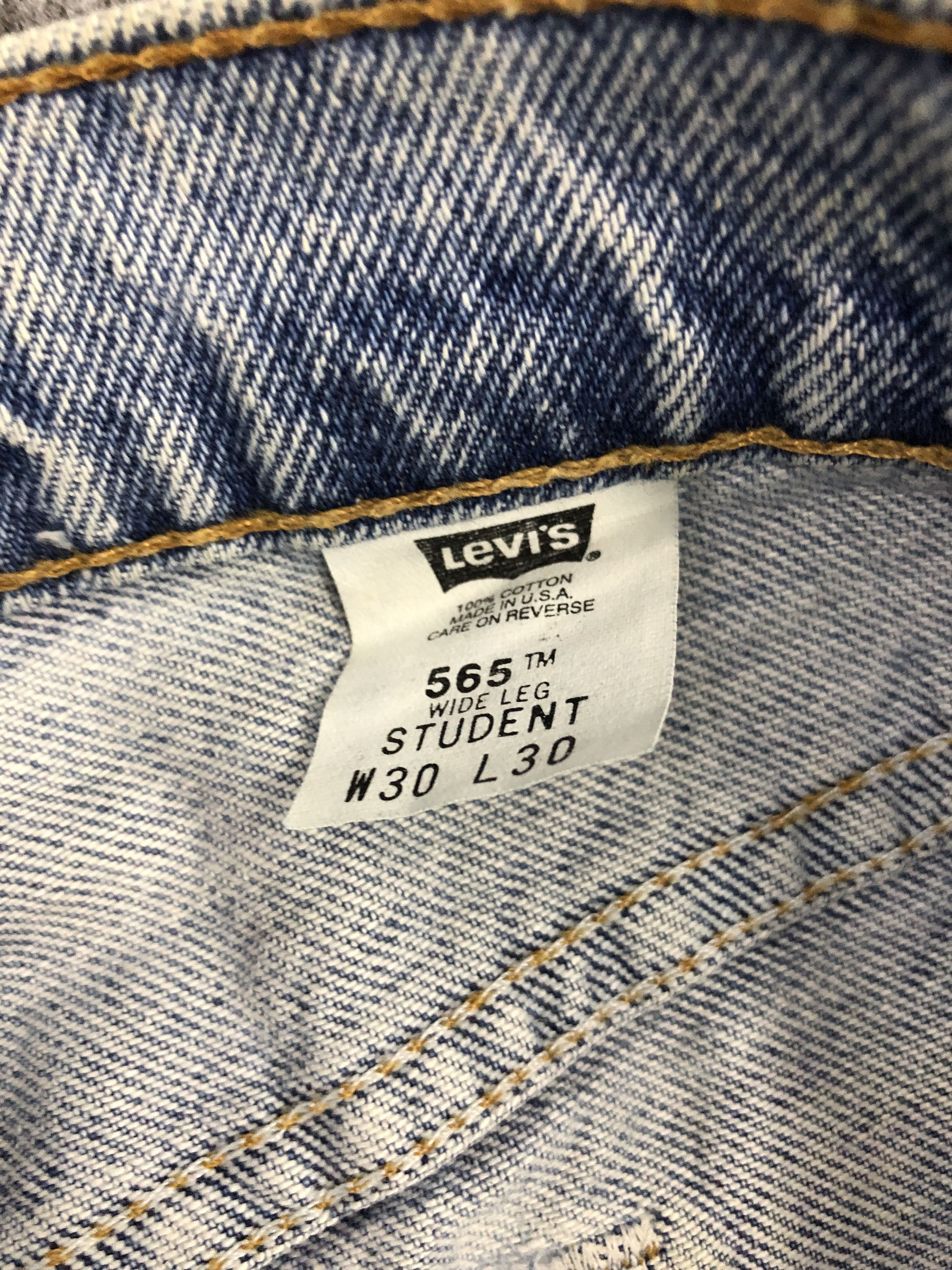 Levi's Vintage Levis 565 Light Blue Jeans DP1257 Size US 31 - 6 Thumbnail