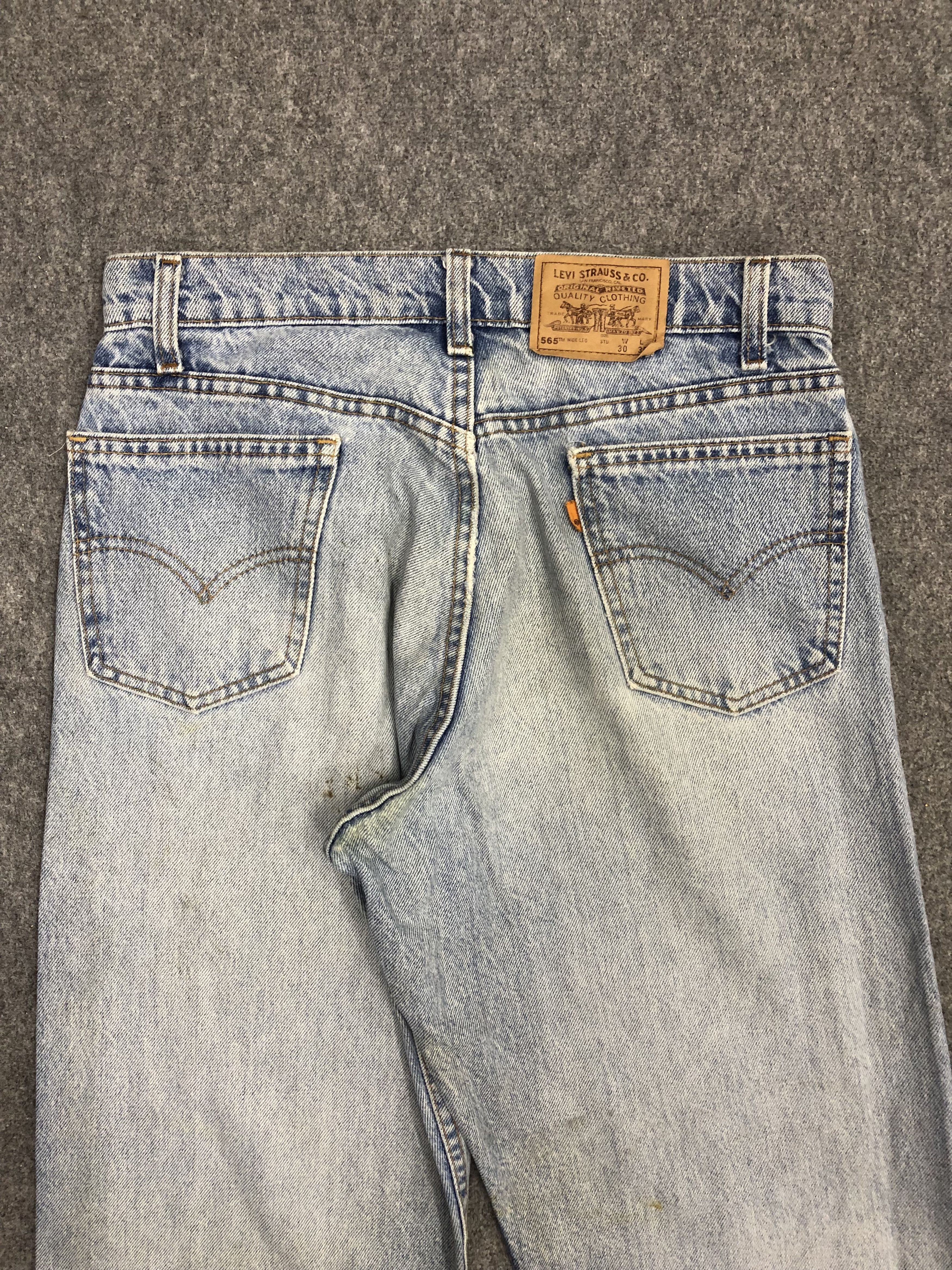 Levi's Vintage Levis 565 Light Blue Jeans DP1257 Size US 31 - 4 Thumbnail