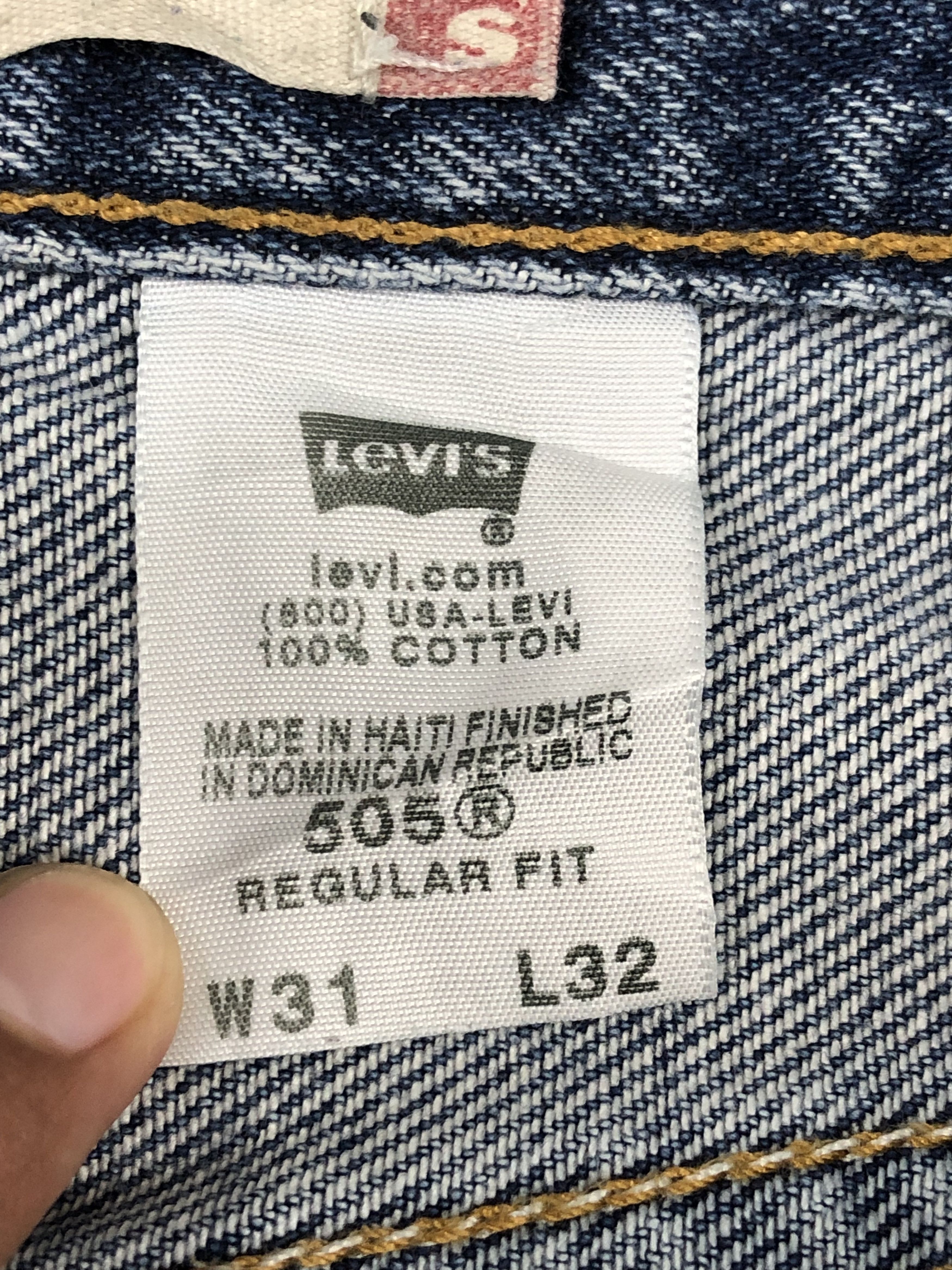 Levi's Vintage Levis 505 Blue Faded Denim DP1461 Size US 31 - 6 Thumbnail