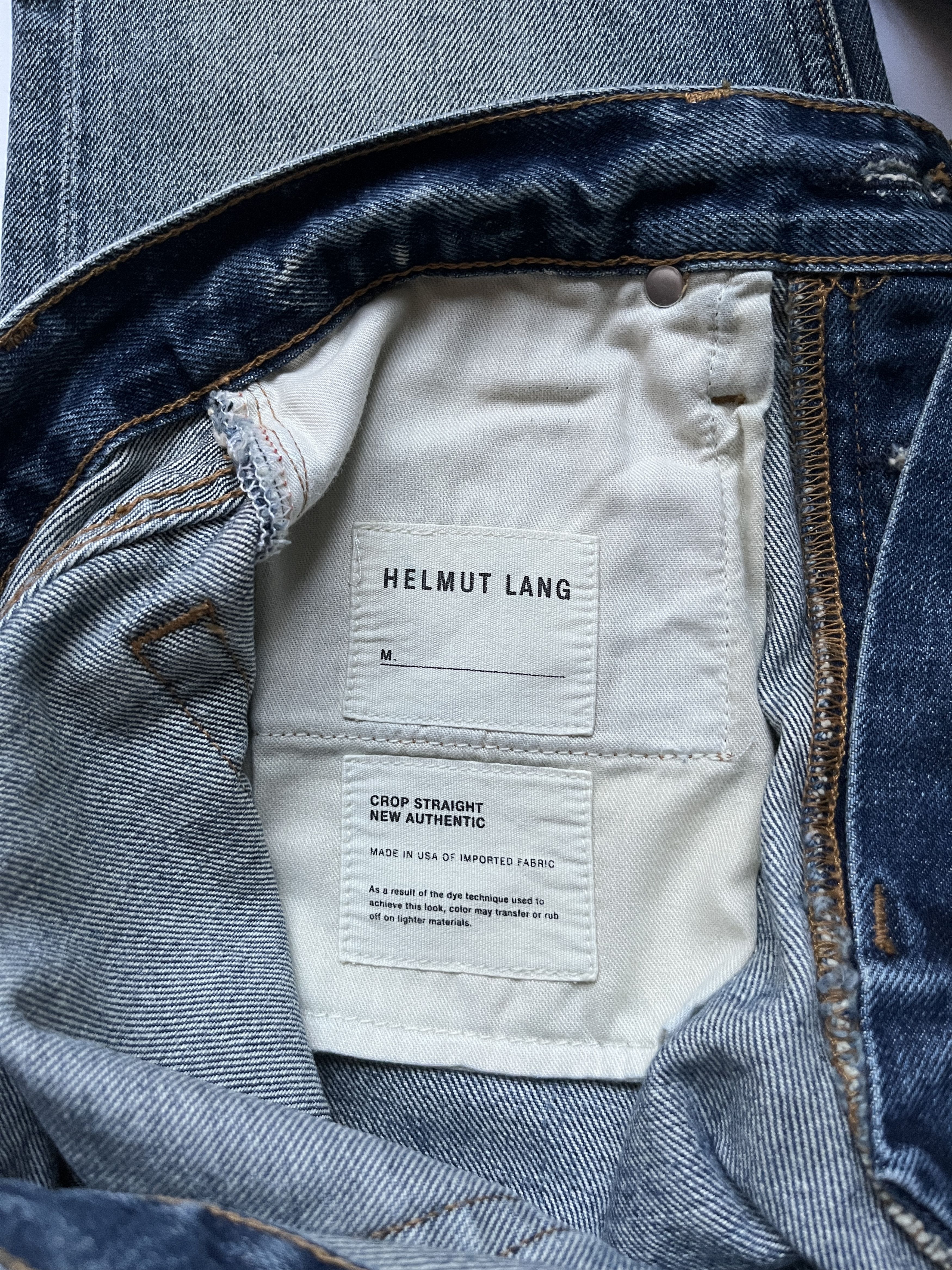 Helmut Lang ⚡️QUICK SALE⚡️Helmut Lang Crop Straight Blue Jeans Size US 29 - 3 Thumbnail