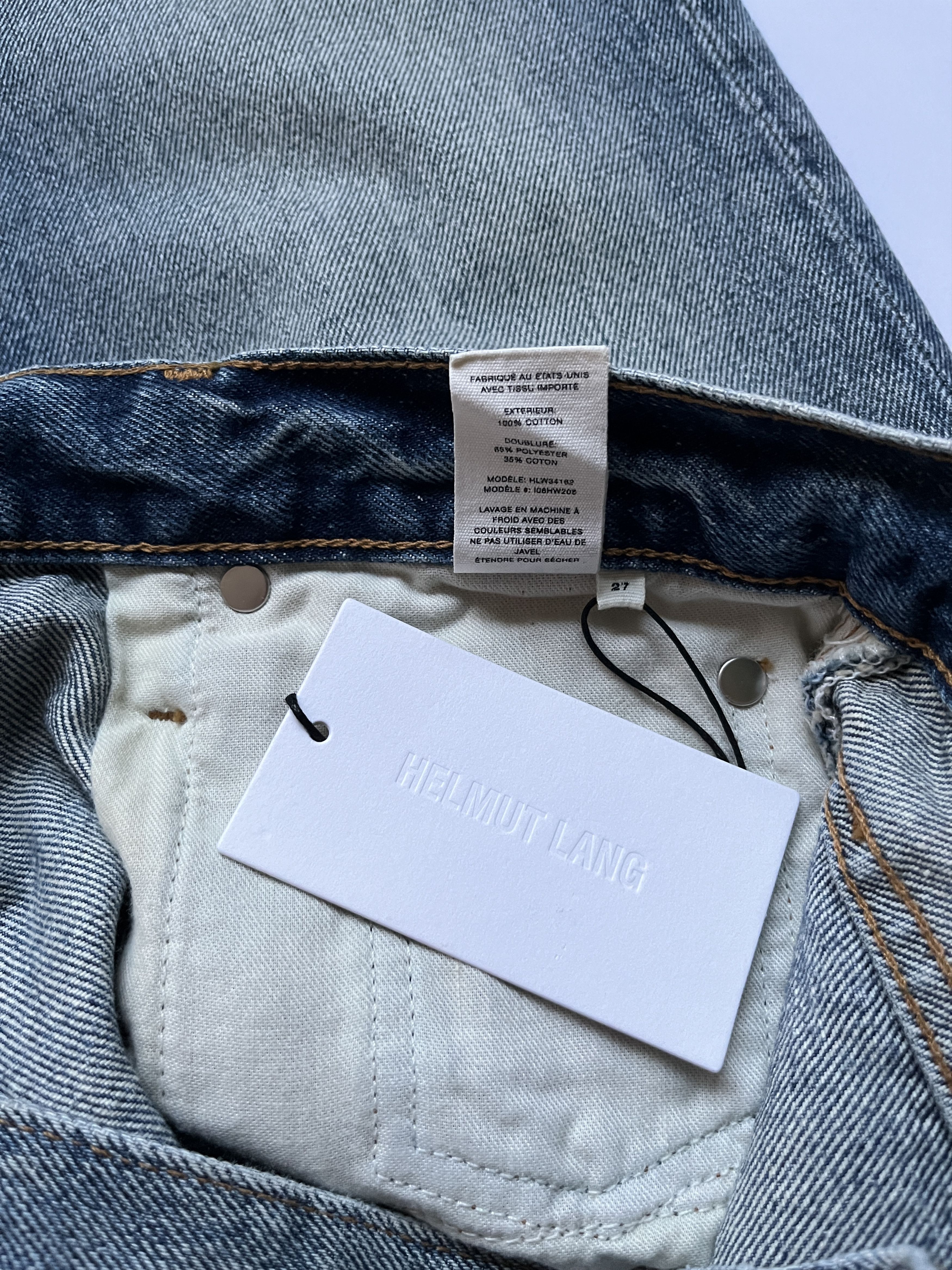 Helmut Lang ⚡️QUICK SALE⚡️Helmut Lang Crop Straight Blue Jeans Size US 29 - 5 Thumbnail