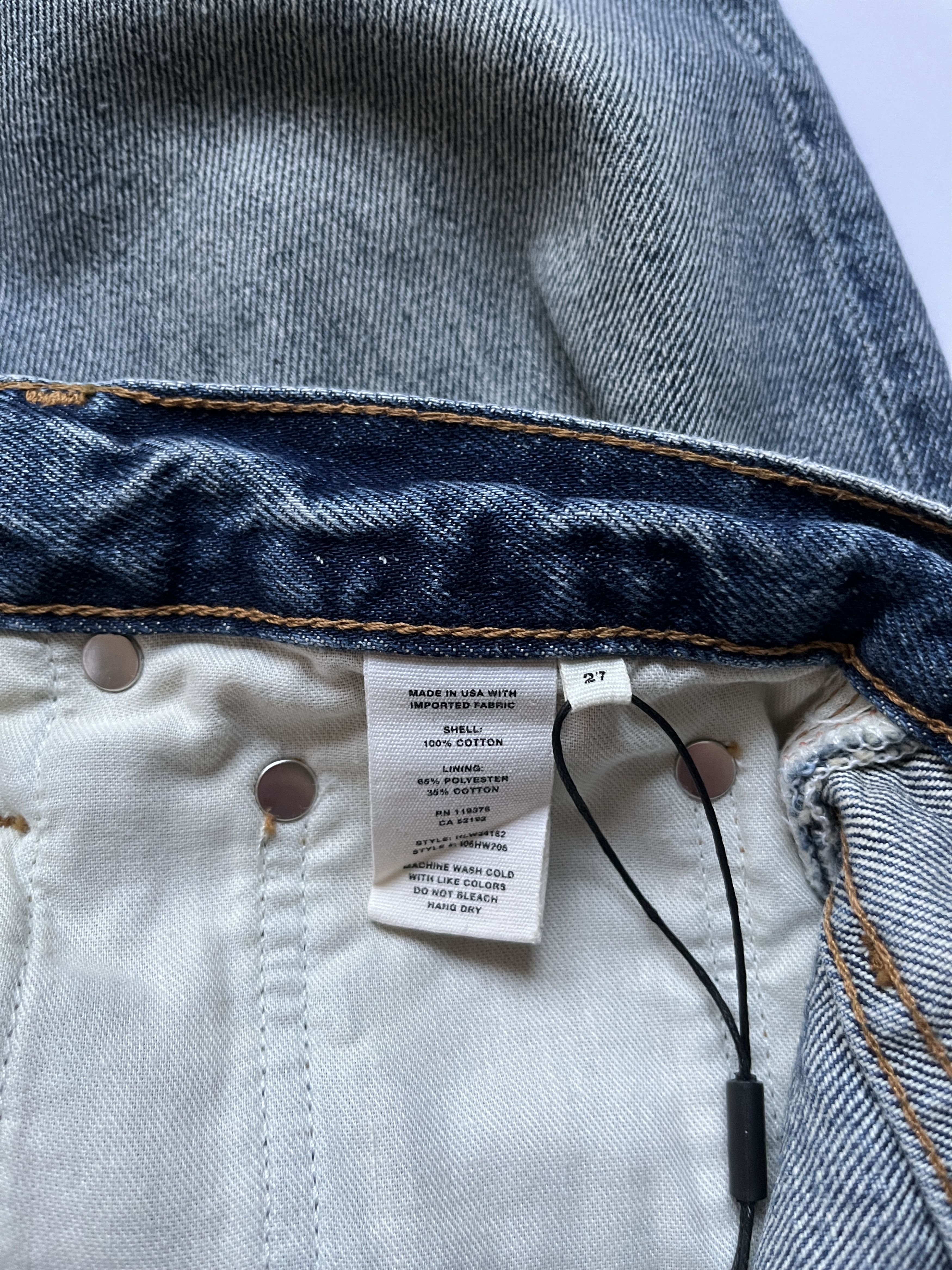Helmut Lang ⚡️QUICK SALE⚡️Helmut Lang Crop Straight Blue Jeans Size US 29 - 4 Thumbnail