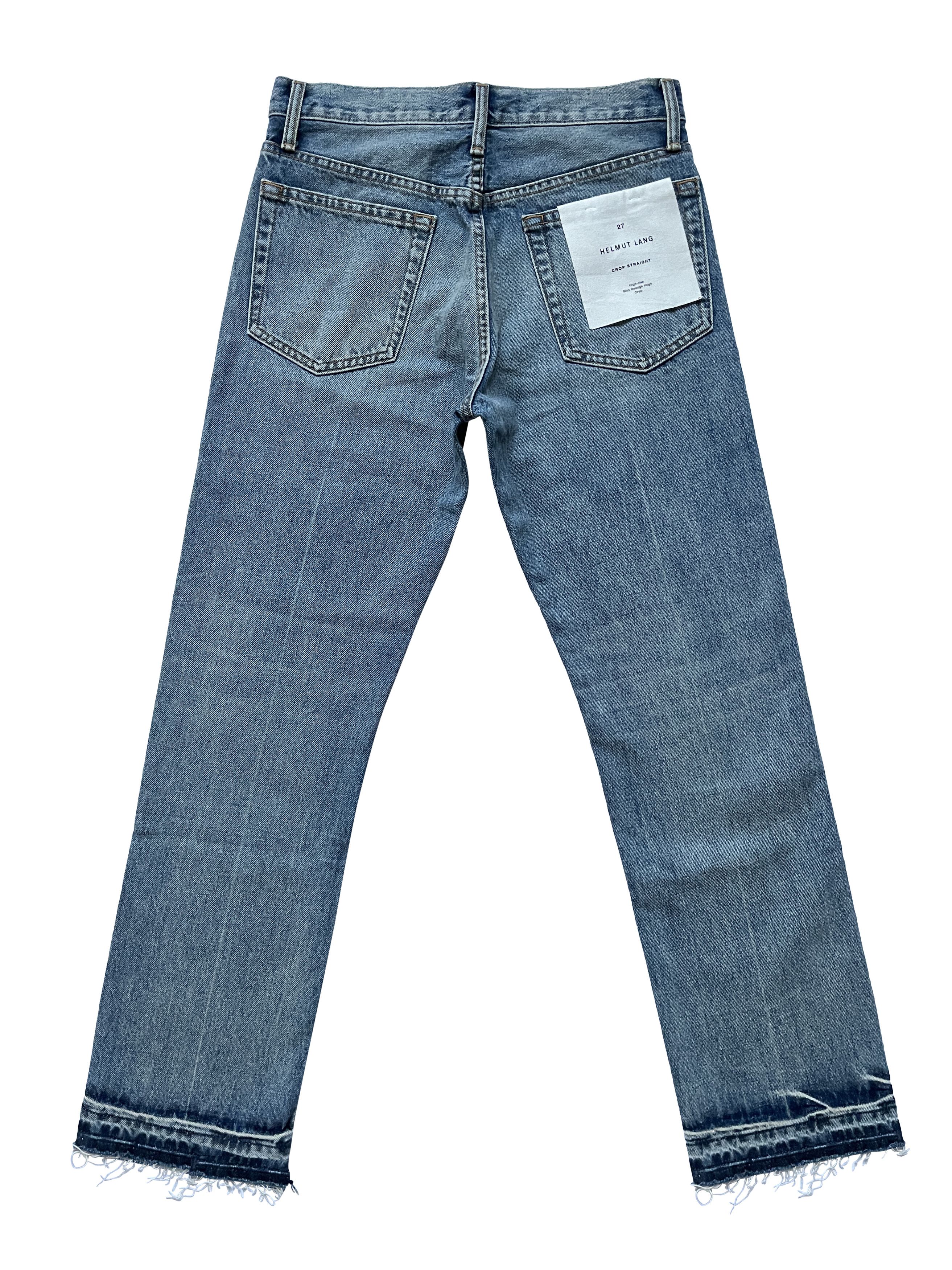 Helmut Lang ⚡️QUICK SALE⚡️Helmut Lang Crop Straight Blue Jeans Size US 29 - 2 Thumbnail