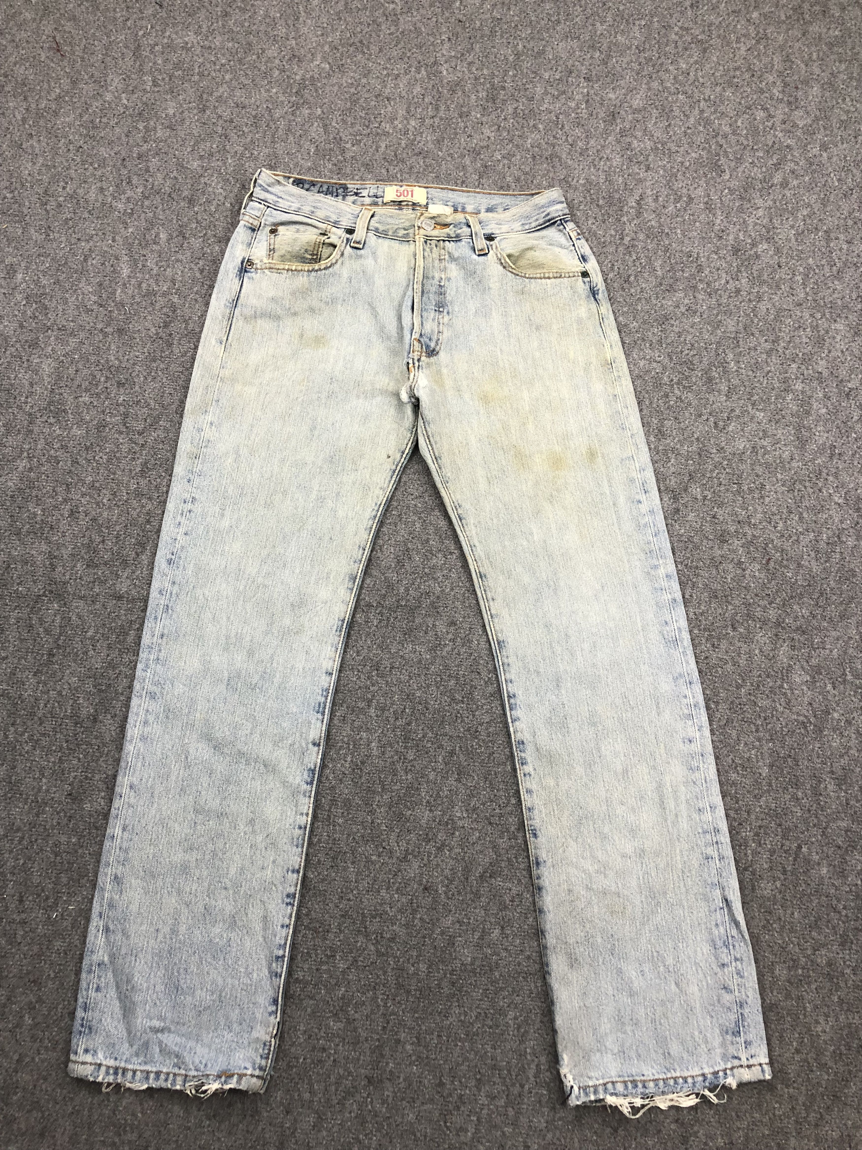 Levi's Vintage Levis 501 Light Wash Jeans DP1551 Size US 31 - 1 Thumbnail