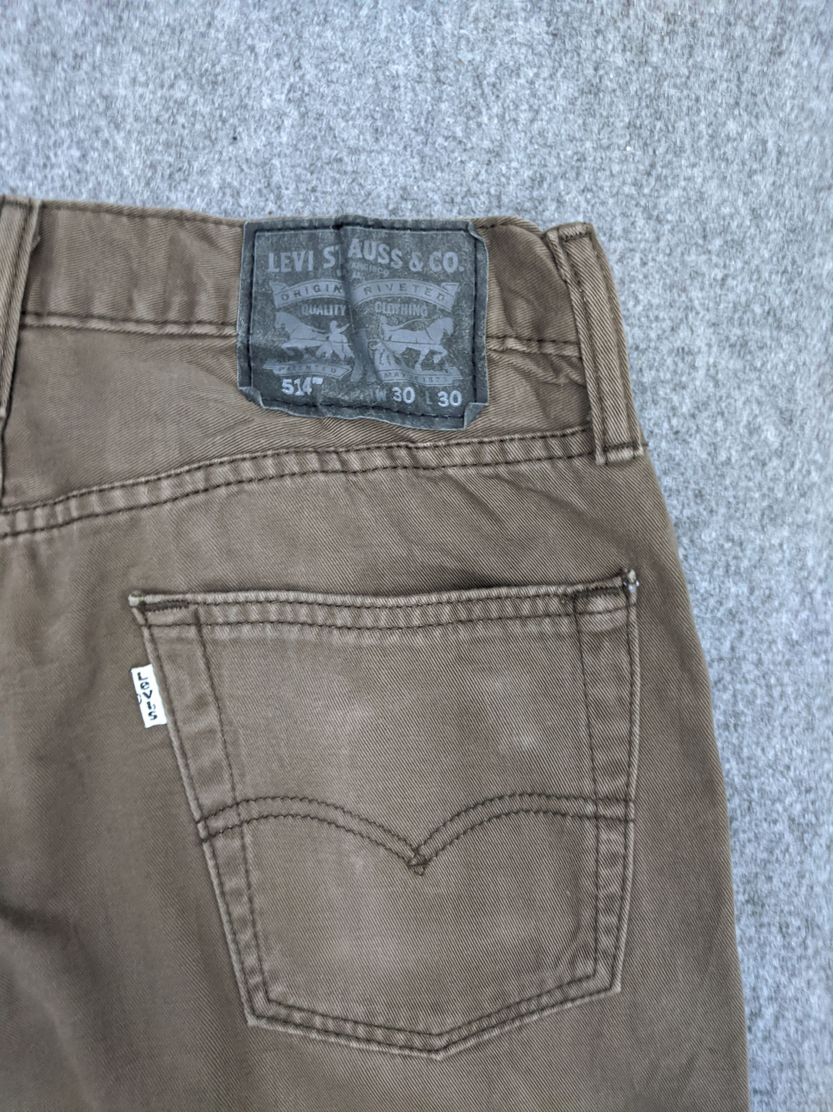 Levi's Vintage Levis 514 Jeans Brown DP0854 Size US 31 - 12 Thumbnail