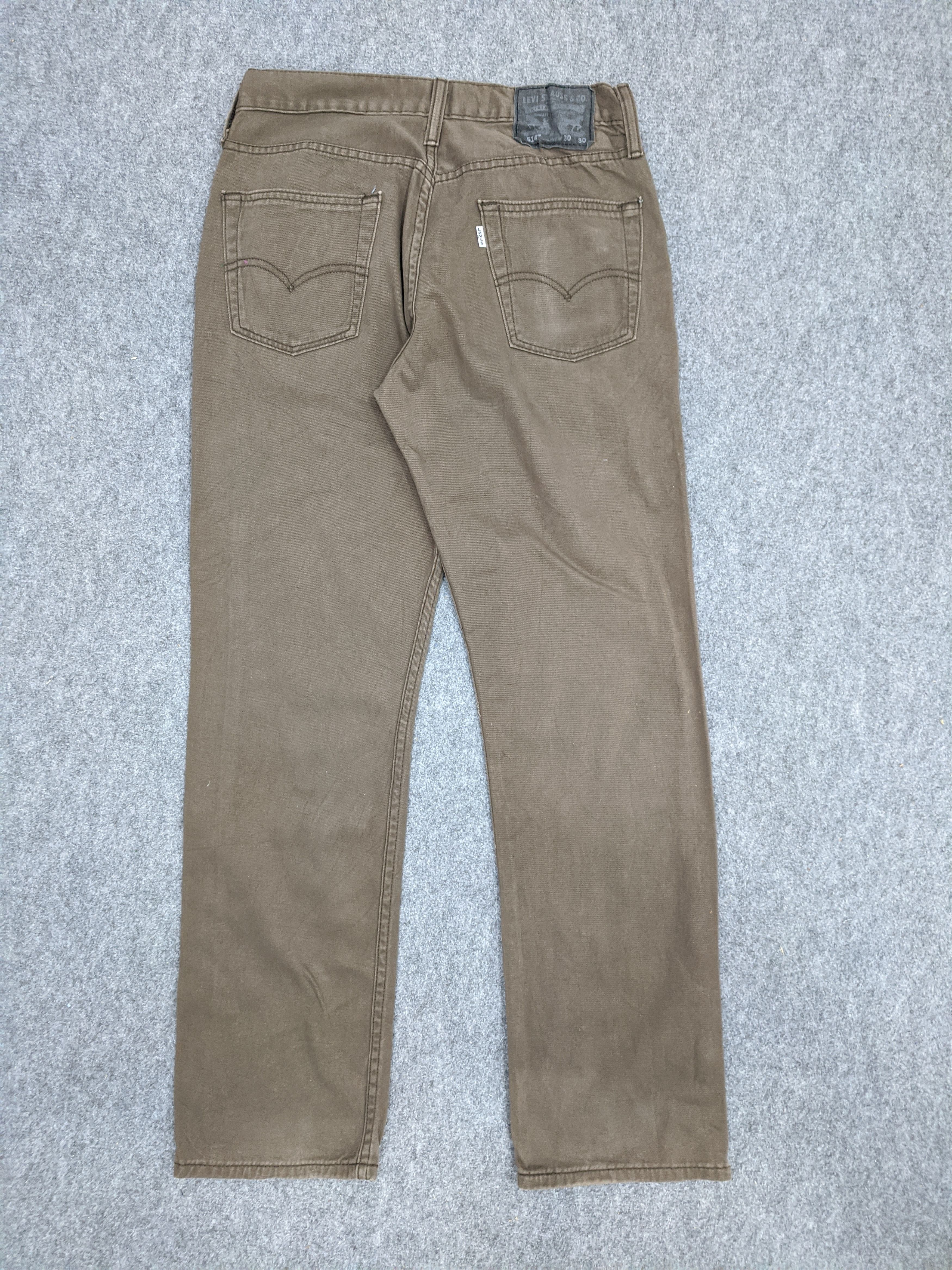 Levi's Vintage Levis 514 Jeans Brown DP0854 Size US 31 - 3 Thumbnail