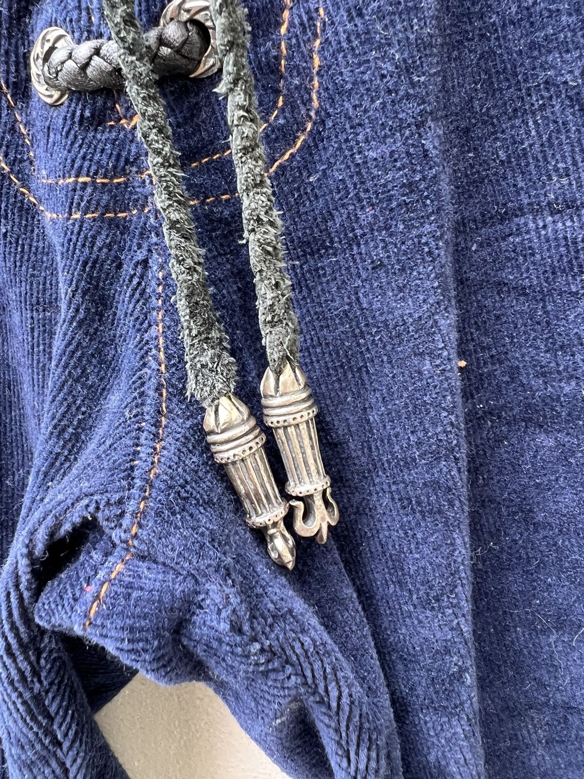A&G Rock Vintage 80s 90s A&G Amal Guessous Jeans Corduroy Flare Jeans Size US 33 - 8 Thumbnail