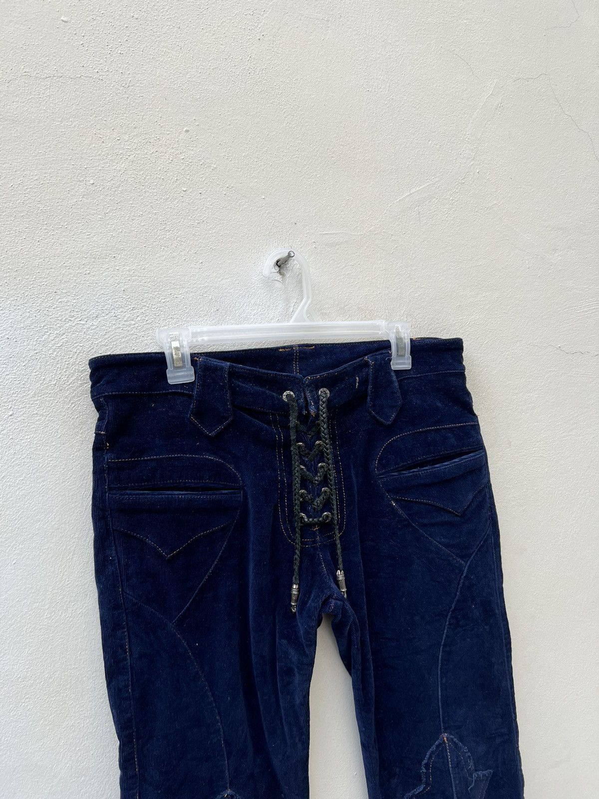 A&G Rock Vintage 80s 90s A&G Amal Guessous Jeans Corduroy Flare Jeans Size US 33 - 7 Thumbnail