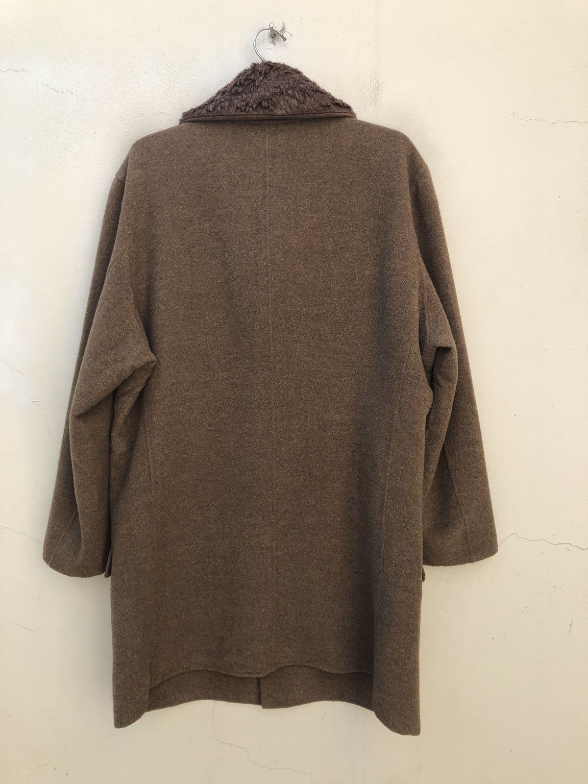 Issey Miyake Issey Miyake Men Wool Long Coat Jacket Size US L / EU 52-54 / 3 - 7 Thumbnail