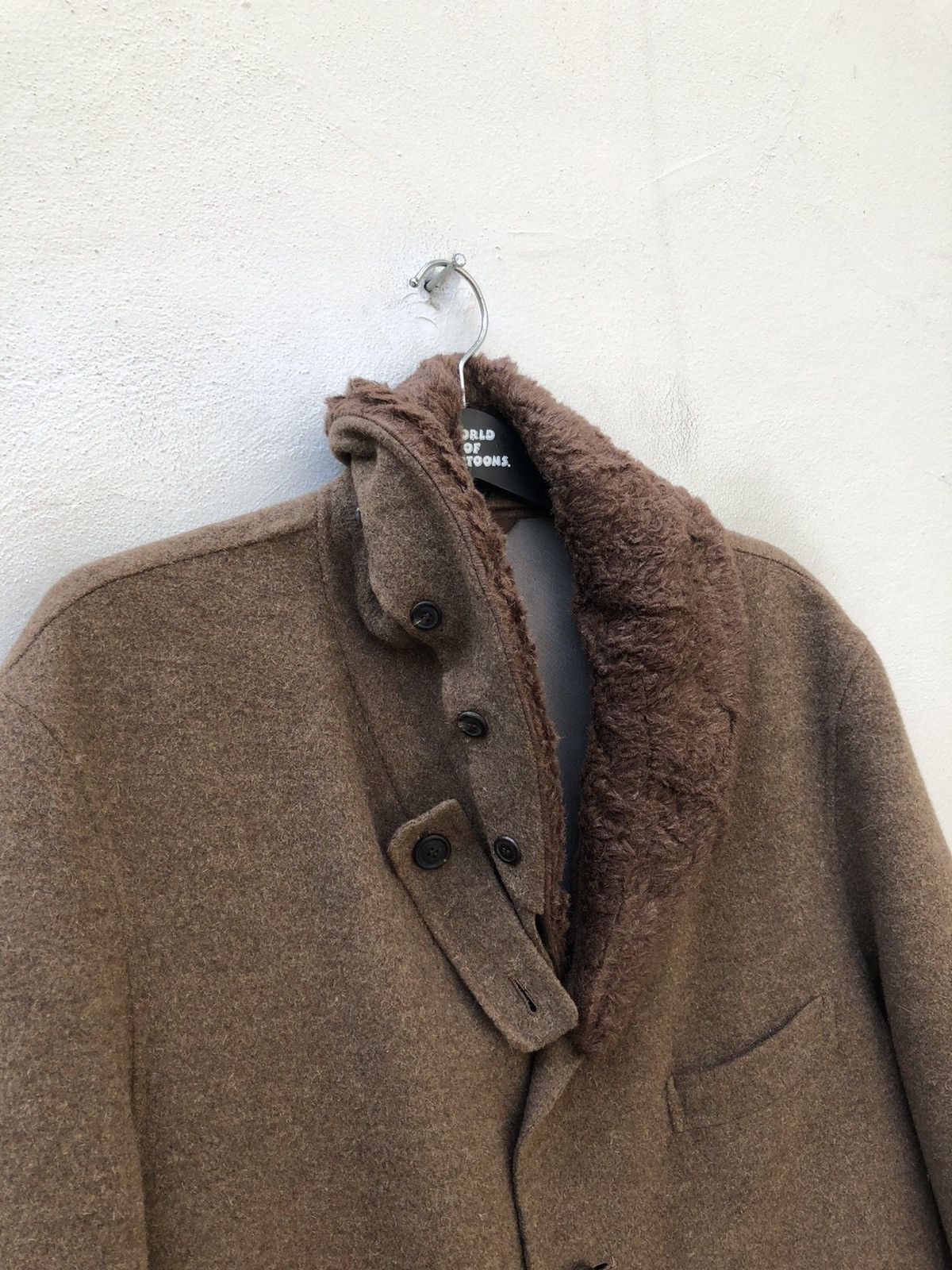 Issey Miyake Issey Miyake Men Wool Long Coat Jacket Size US L / EU 52-54 / 3 - 4 Thumbnail