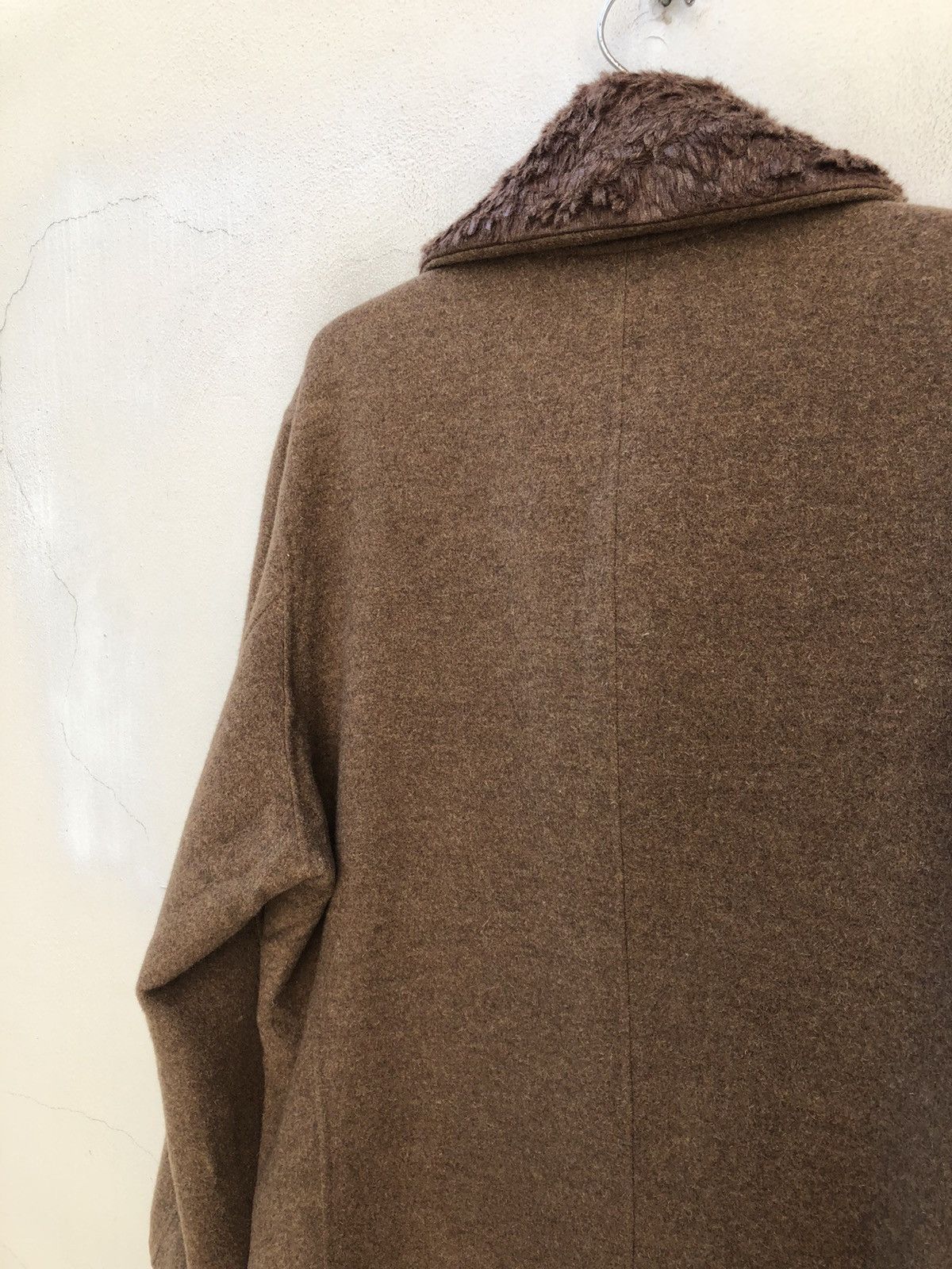 Issey Miyake Issey Miyake Men Wool Long Coat Jacket Size US L / EU 52-54 / 3 - 8 Thumbnail
