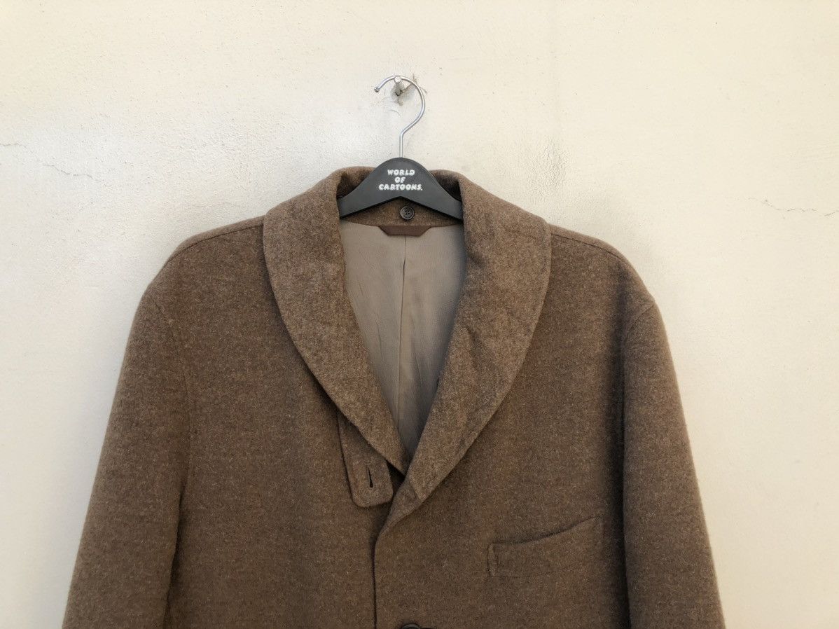 Issey Miyake Issey Miyake Men Wool Long Coat Jacket Size US L / EU 52-54 / 3 - 10 Thumbnail