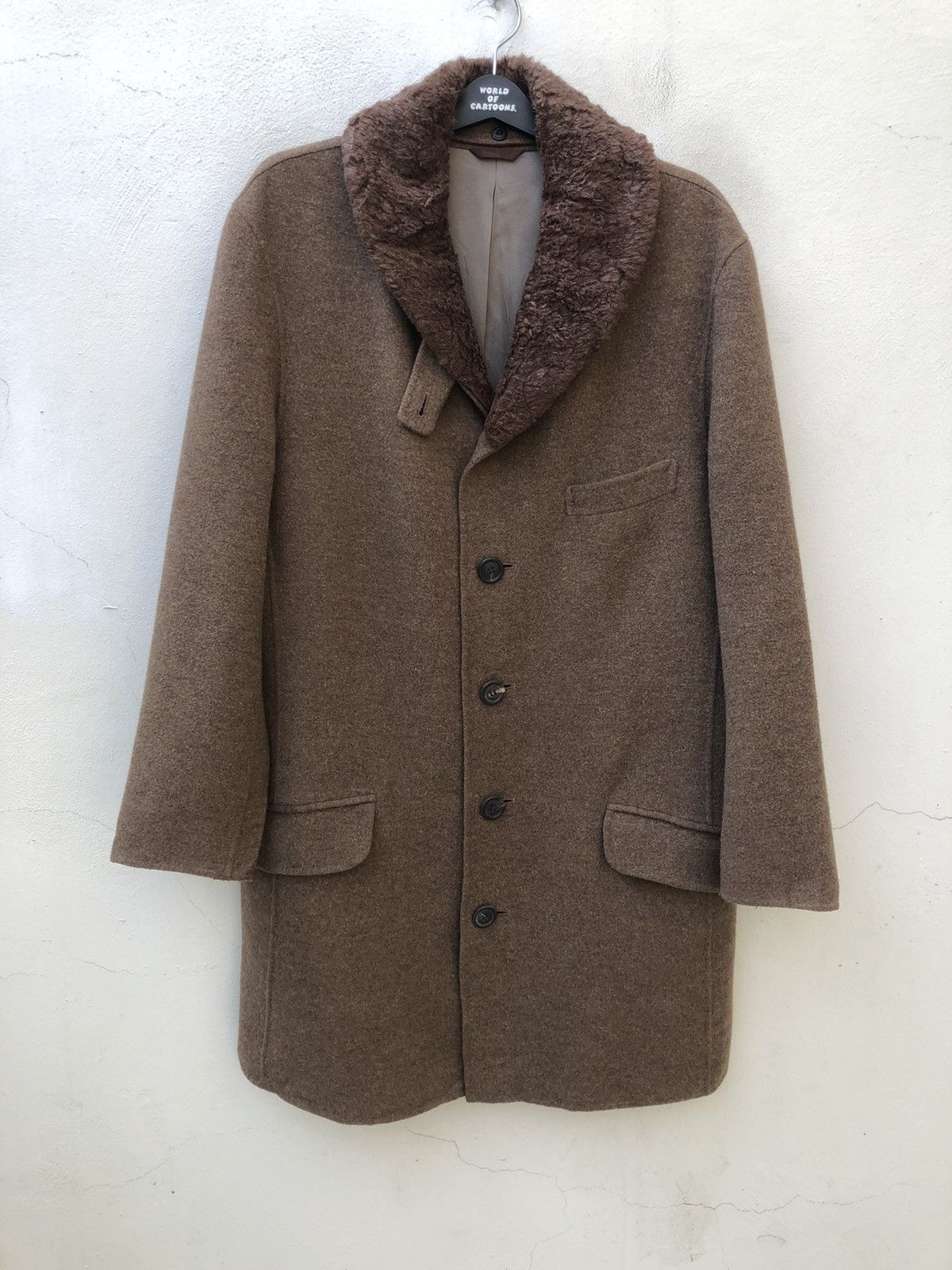 Issey Miyake Issey Miyake Men Wool Long Coat Jacket Size US L / EU 52-54 / 3 - 1 Thumbnail