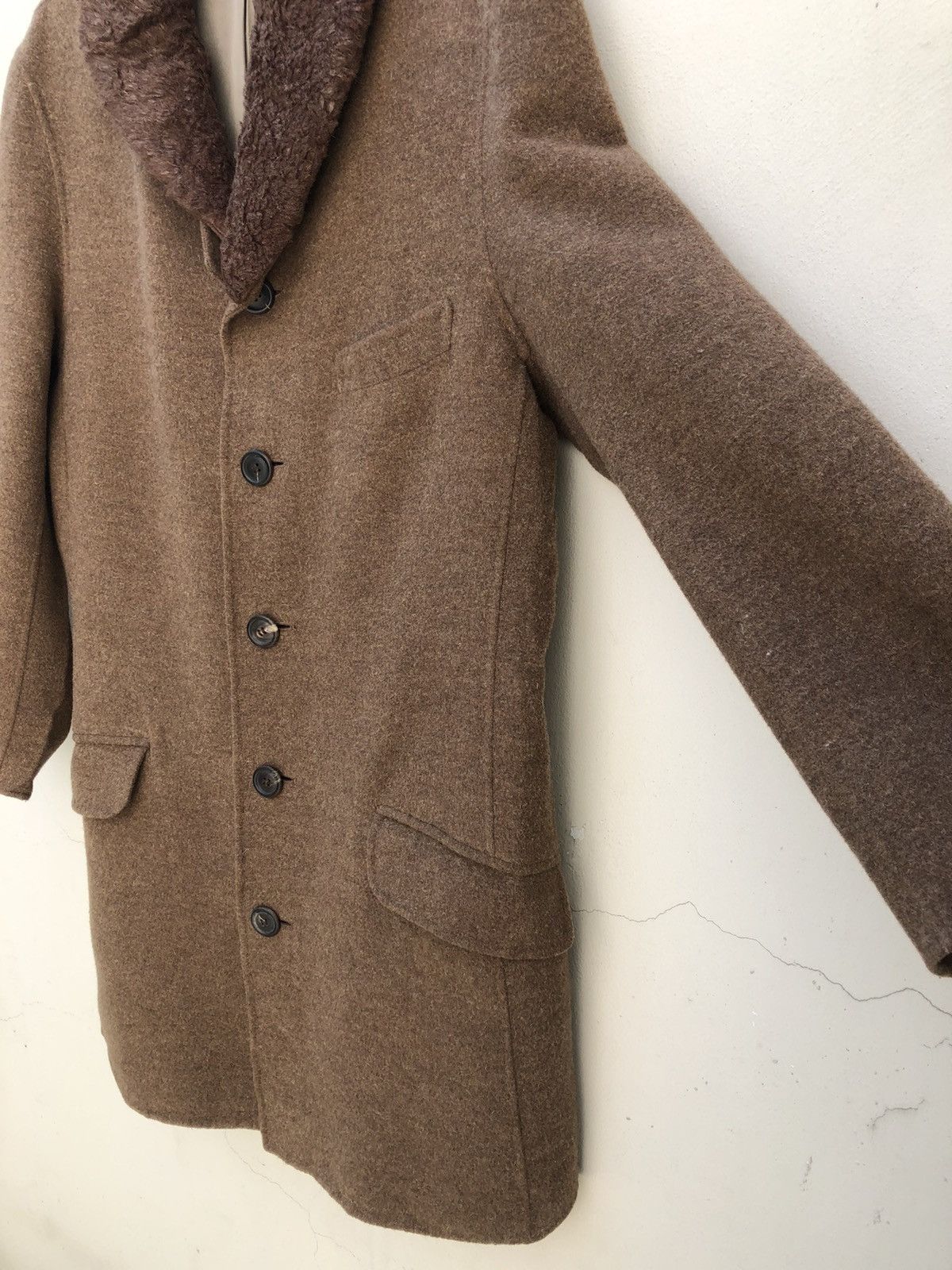 Issey Miyake Issey Miyake Men Wool Long Coat Jacket Size US L / EU 52-54 / 3 - 6 Thumbnail