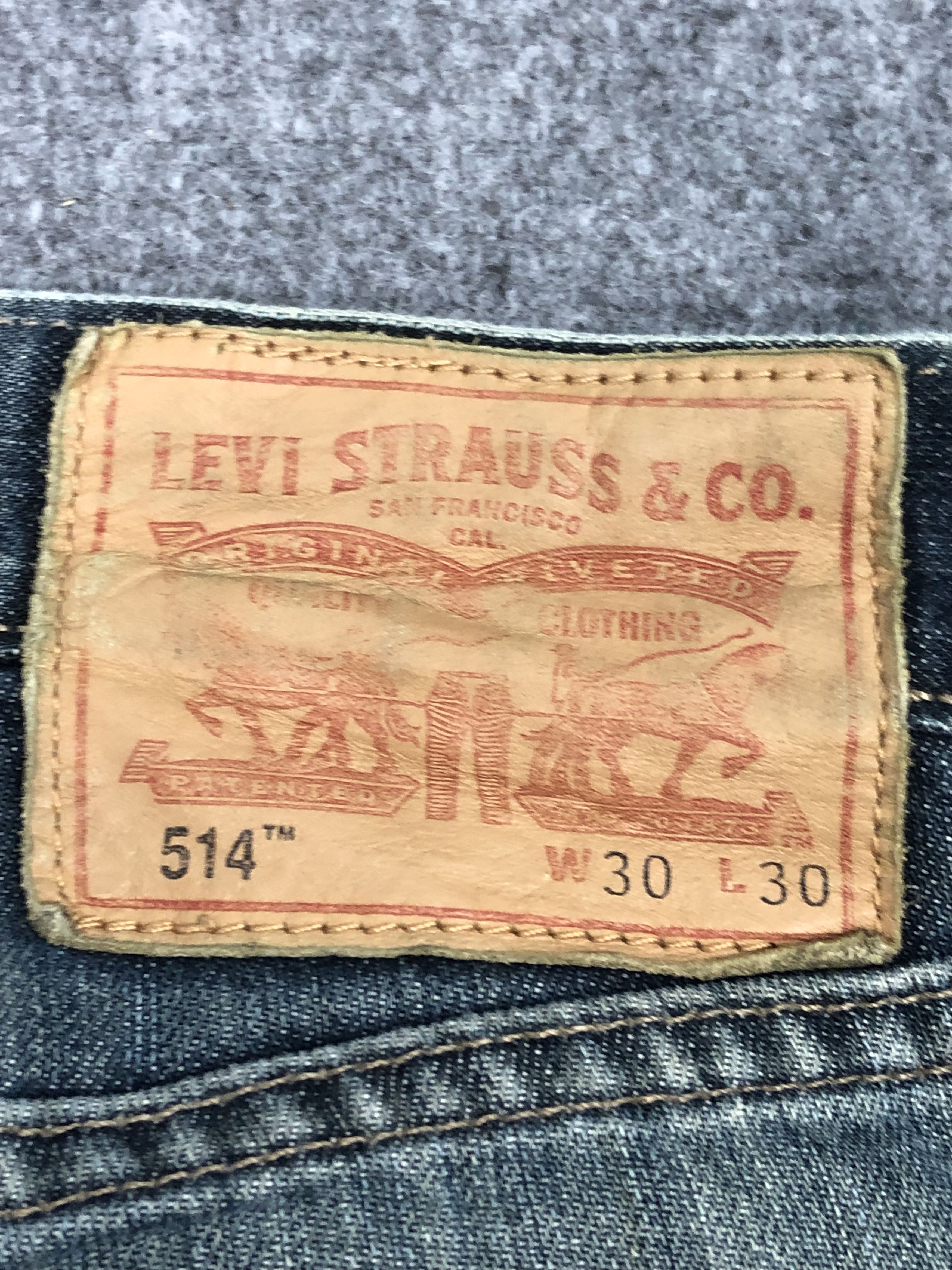 Levi's Vintage Levis 514 Blue Denim DP0317 Size US 32 / EU 48 - 5 Thumbnail