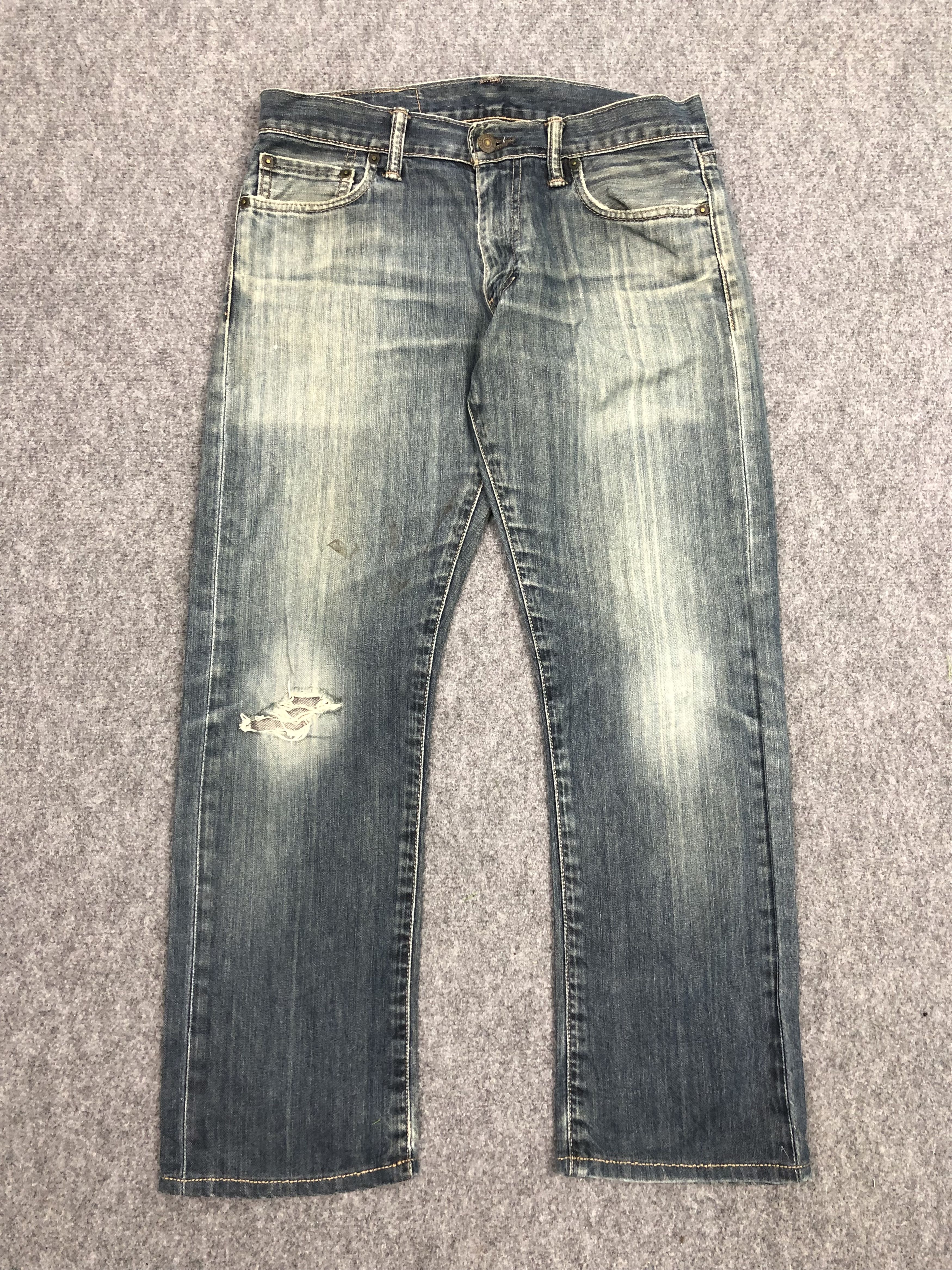 Levi's Vintage Levis 514 Blue Denim DP0317 Size US 32 / EU 48 - 1 Thumbnail