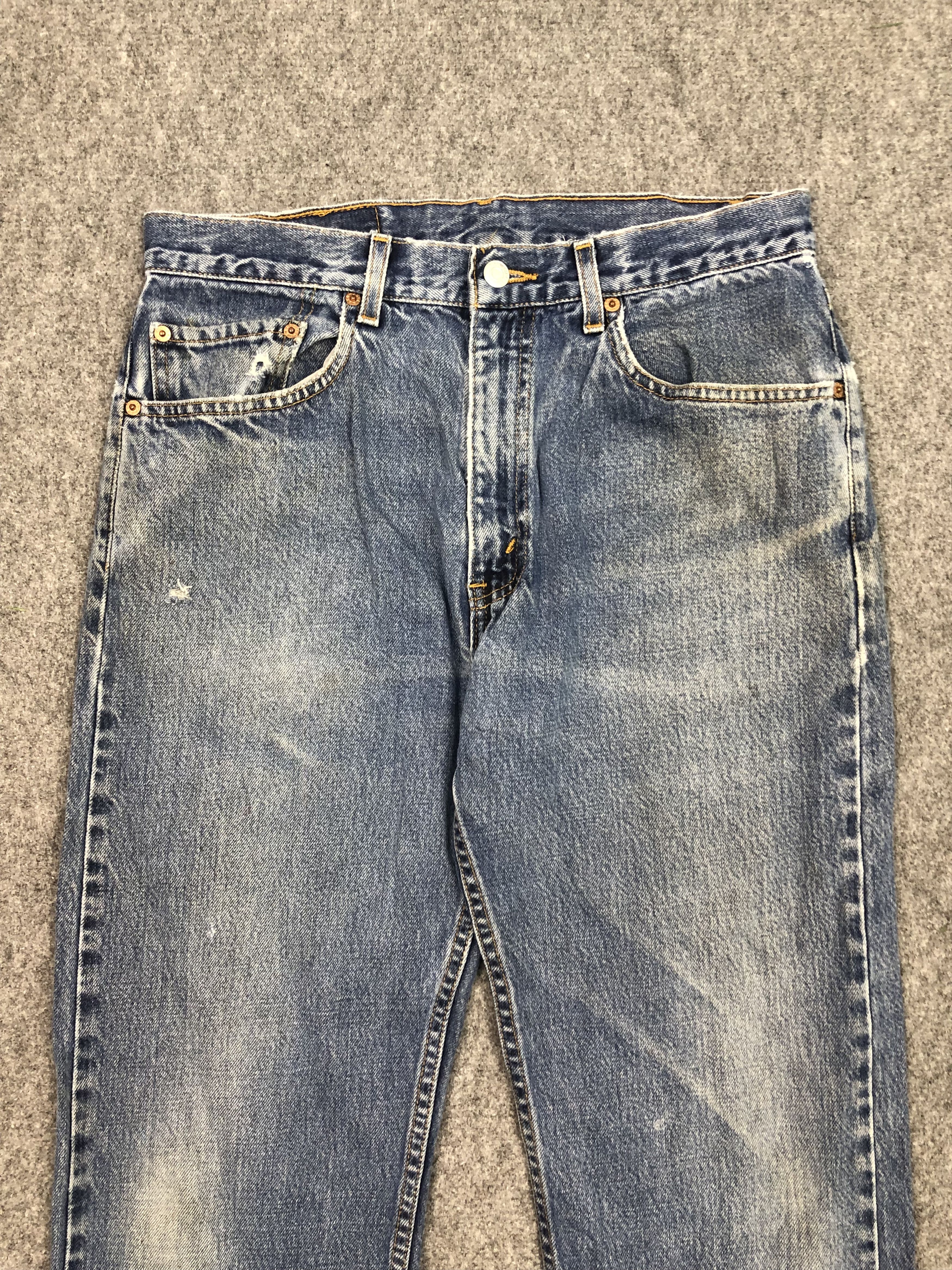 Levi's Vintage Levis 505 Regular Fit Blue Denim DP0329 Size US 32 / EU 48 - 3 Thumbnail
