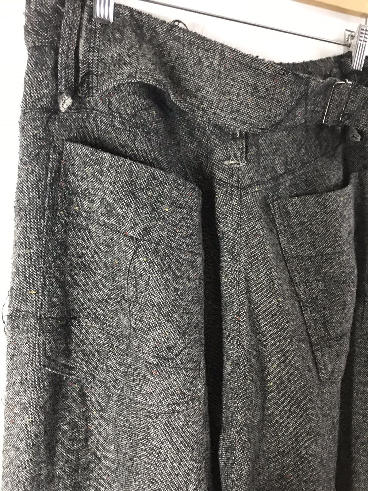 Other Designer Frank U Wool Grey Cargo Baggy Hip Hop Pants Size US 32 / EU 48 - 9 Thumbnail