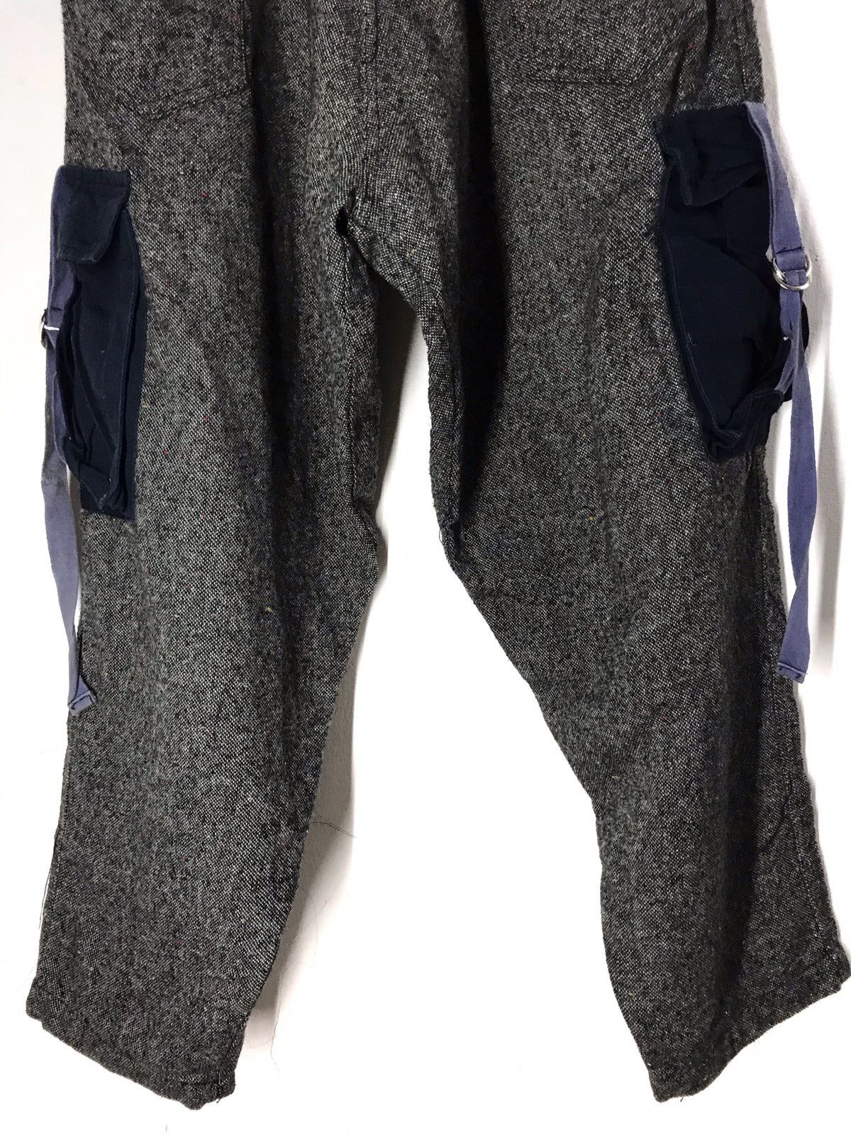 Other Designer Frank U Wool Grey Cargo Baggy Hip Hop Pants Size US 32 / EU 48 - 3 Thumbnail
