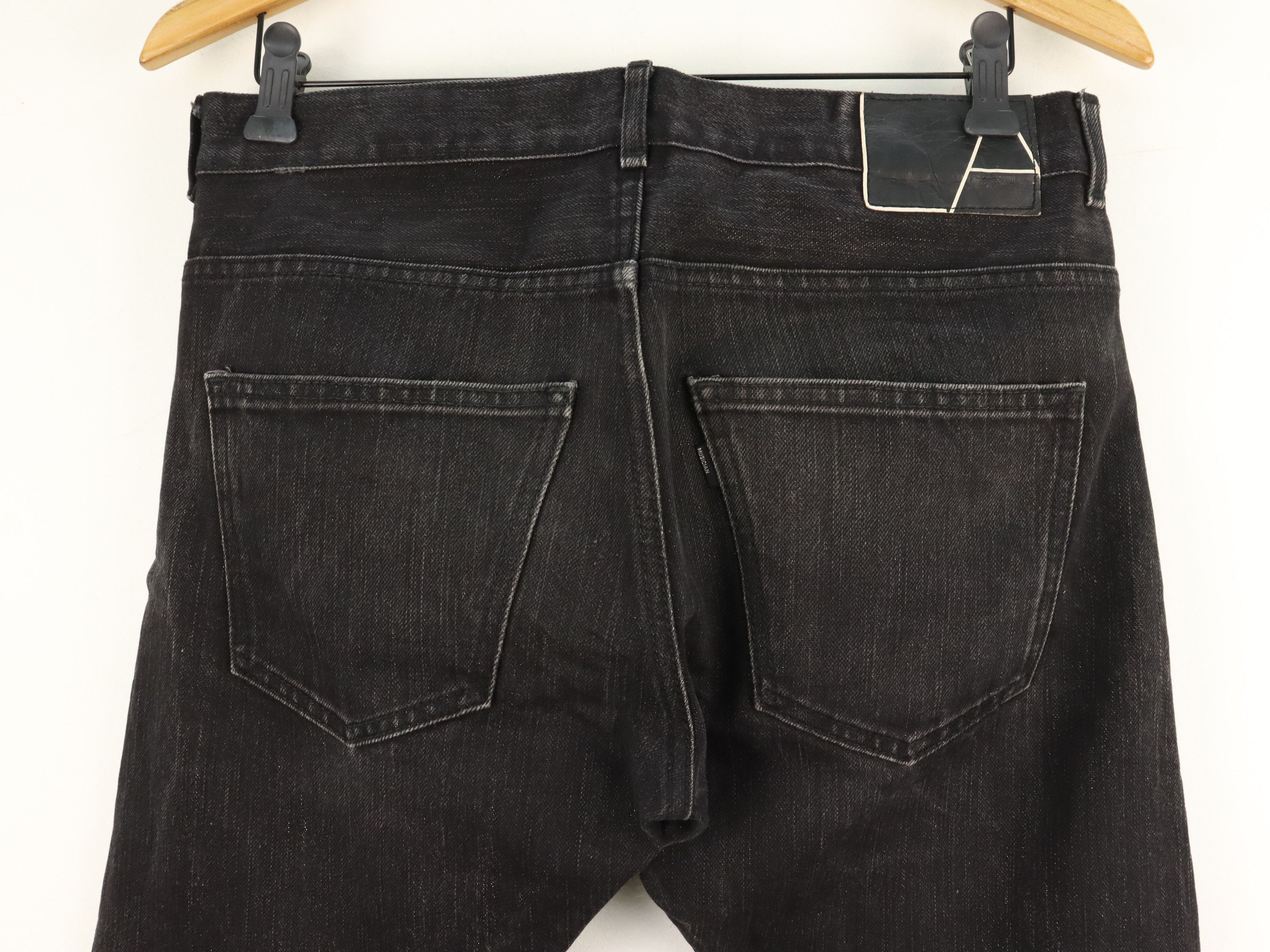 Lad Musician RARE! SAMPLE LAD MUSICIAN Silver Black Hybrid Cotton Pant Size US 31 - 7 Thumbnail