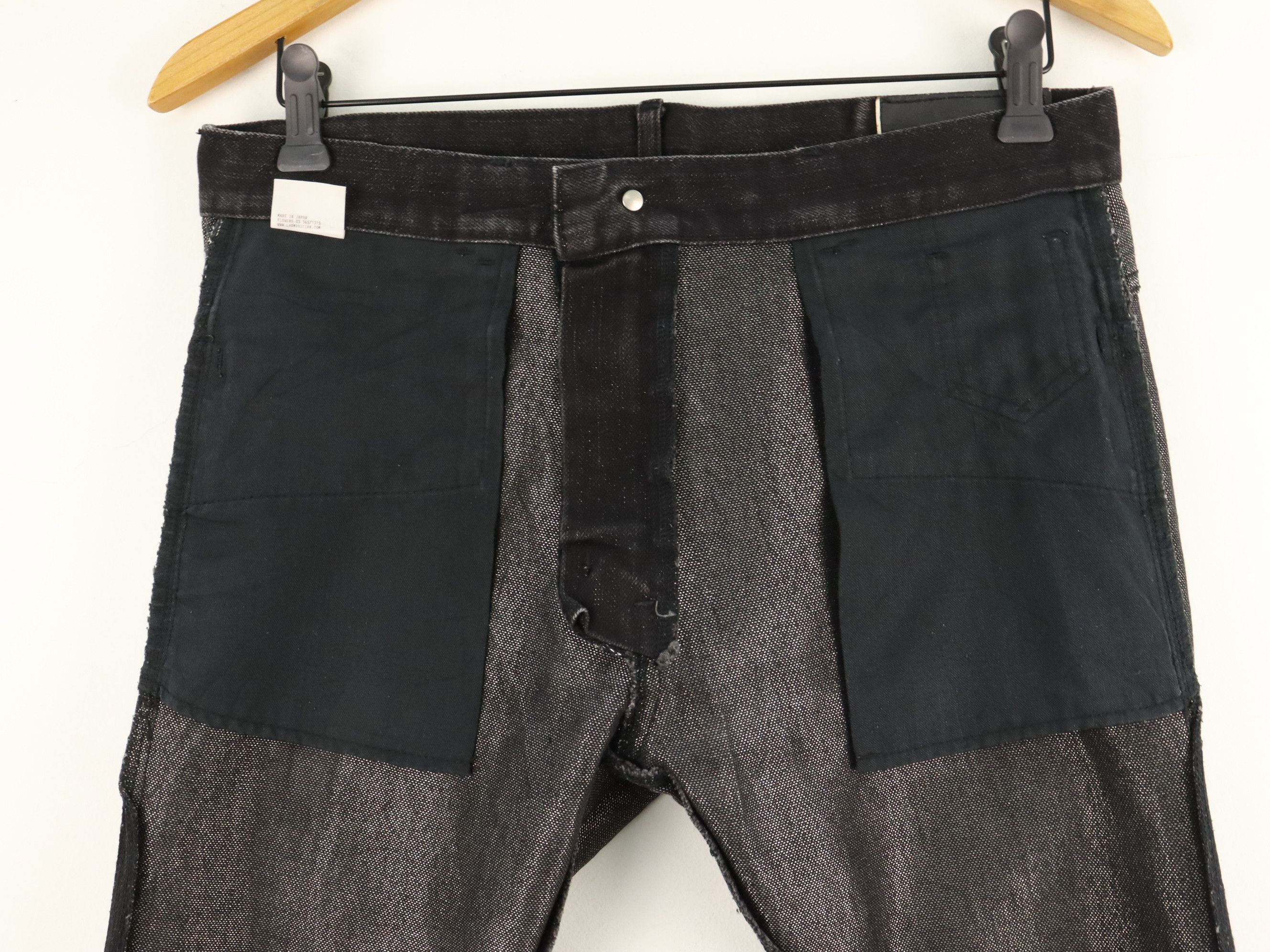 Lad Musician RARE! SAMPLE LAD MUSICIAN Silver Black Hybrid Cotton Pant Size US 31 - 8 Thumbnail