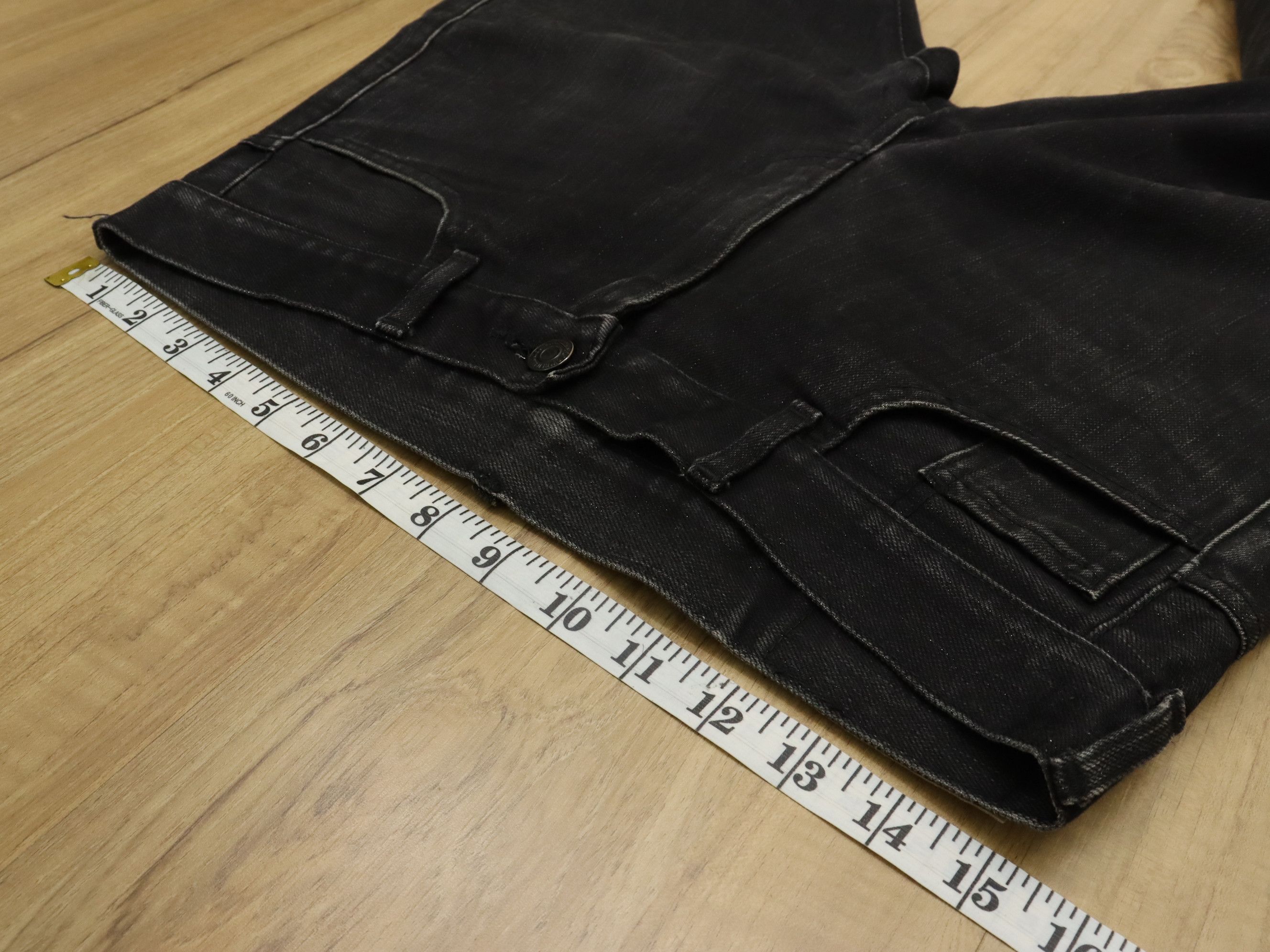 Lad Musician RARE! SAMPLE LAD MUSICIAN Silver Black Hybrid Cotton Pant Size US 31 - 20 Thumbnail