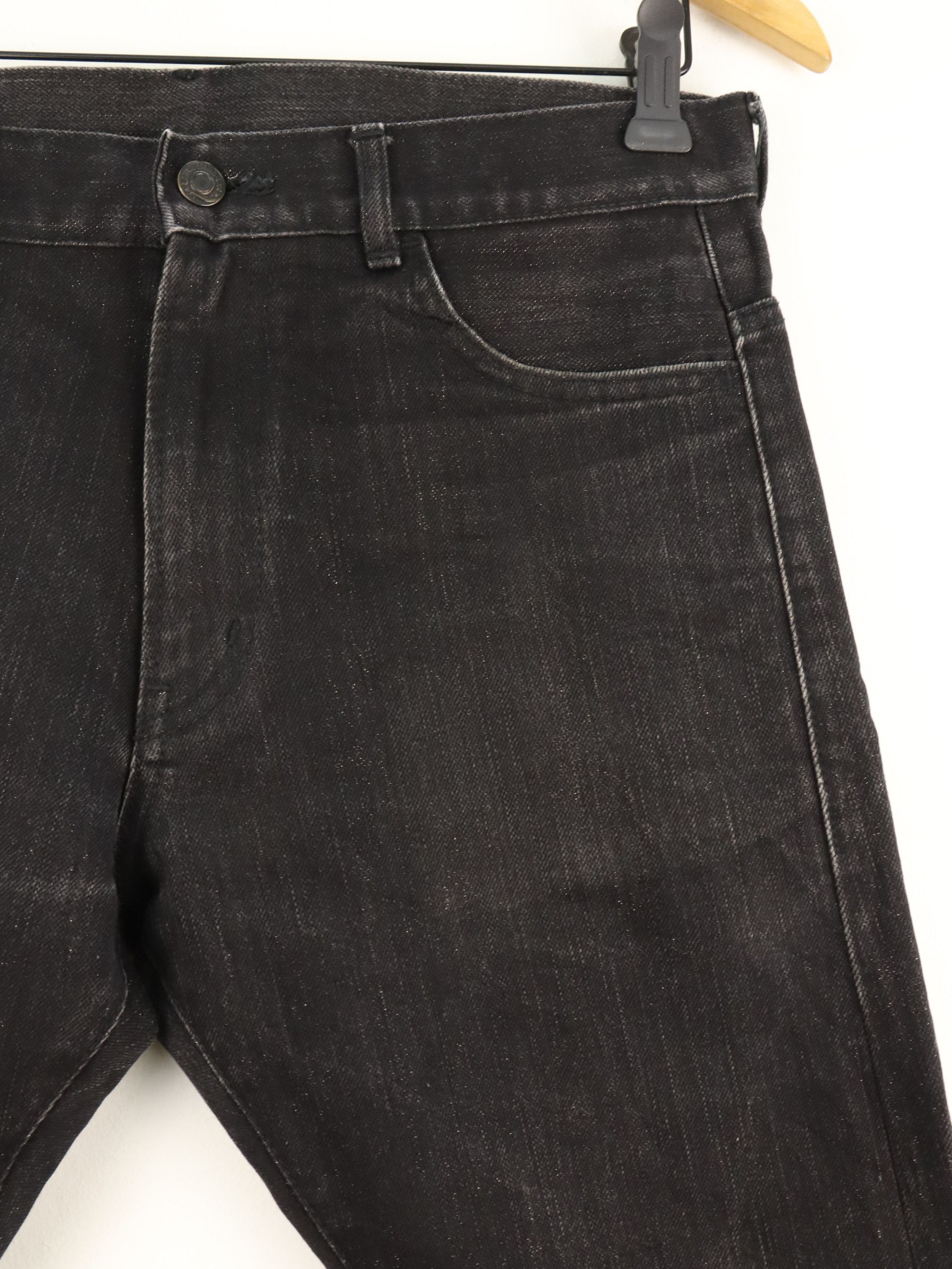 Lad Musician RARE! SAMPLE LAD MUSICIAN Silver Black Hybrid Cotton Pant Size US 31 - 6 Thumbnail