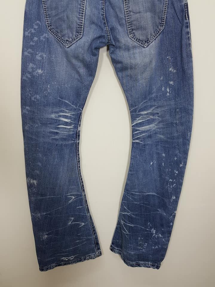 BUFFALO BOBS BUFFALO BOBS Curved Legs Blast Denim Jeans Pants Size US 32 / EU 48 - 8 Thumbnail