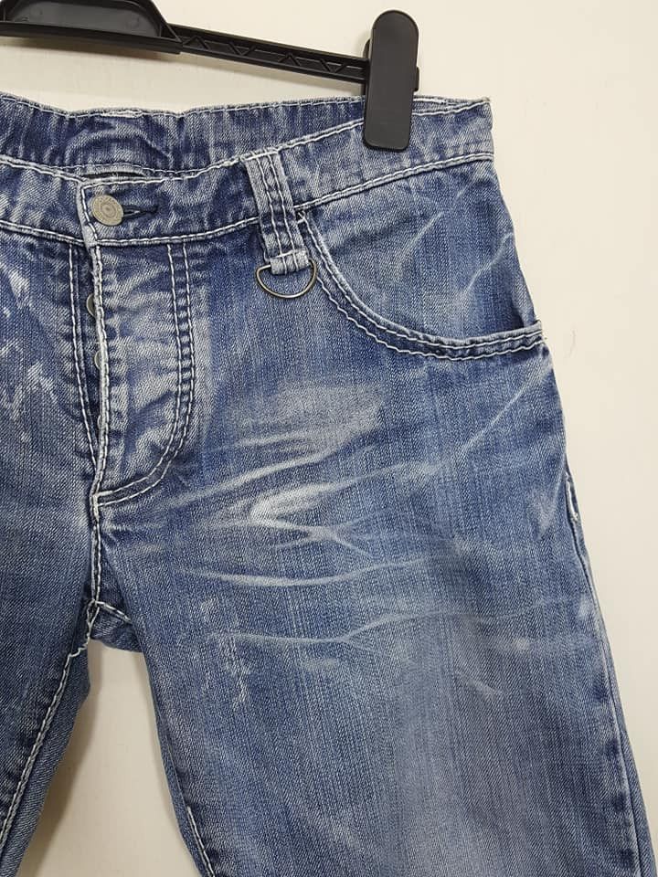 BUFFALO BOBS BUFFALO BOBS Curved Legs Blast Denim Jeans Pants Size US 32 / EU 48 - 4 Thumbnail