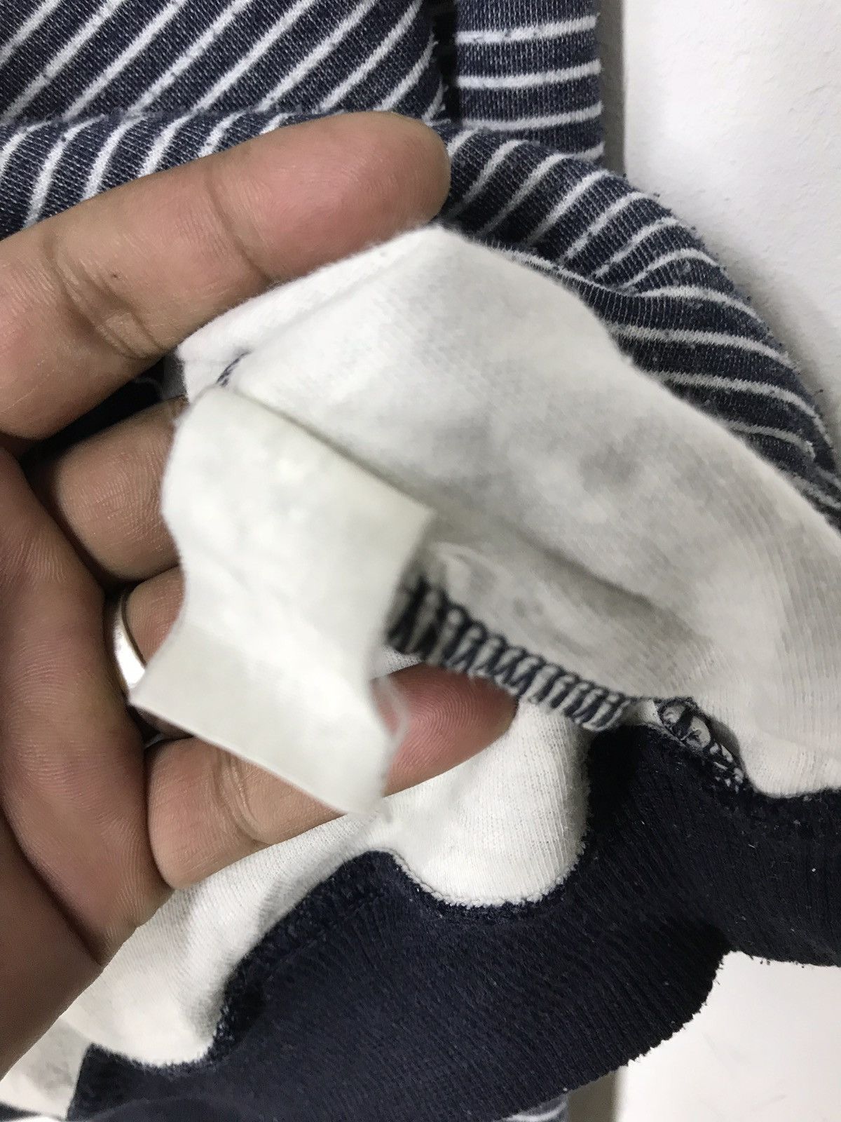 Valentino × Vintage Vintage Hugo Valentino Italy Striped Sweatshirt Size US XL / EU 56 / 4 - 6 Thumbnail