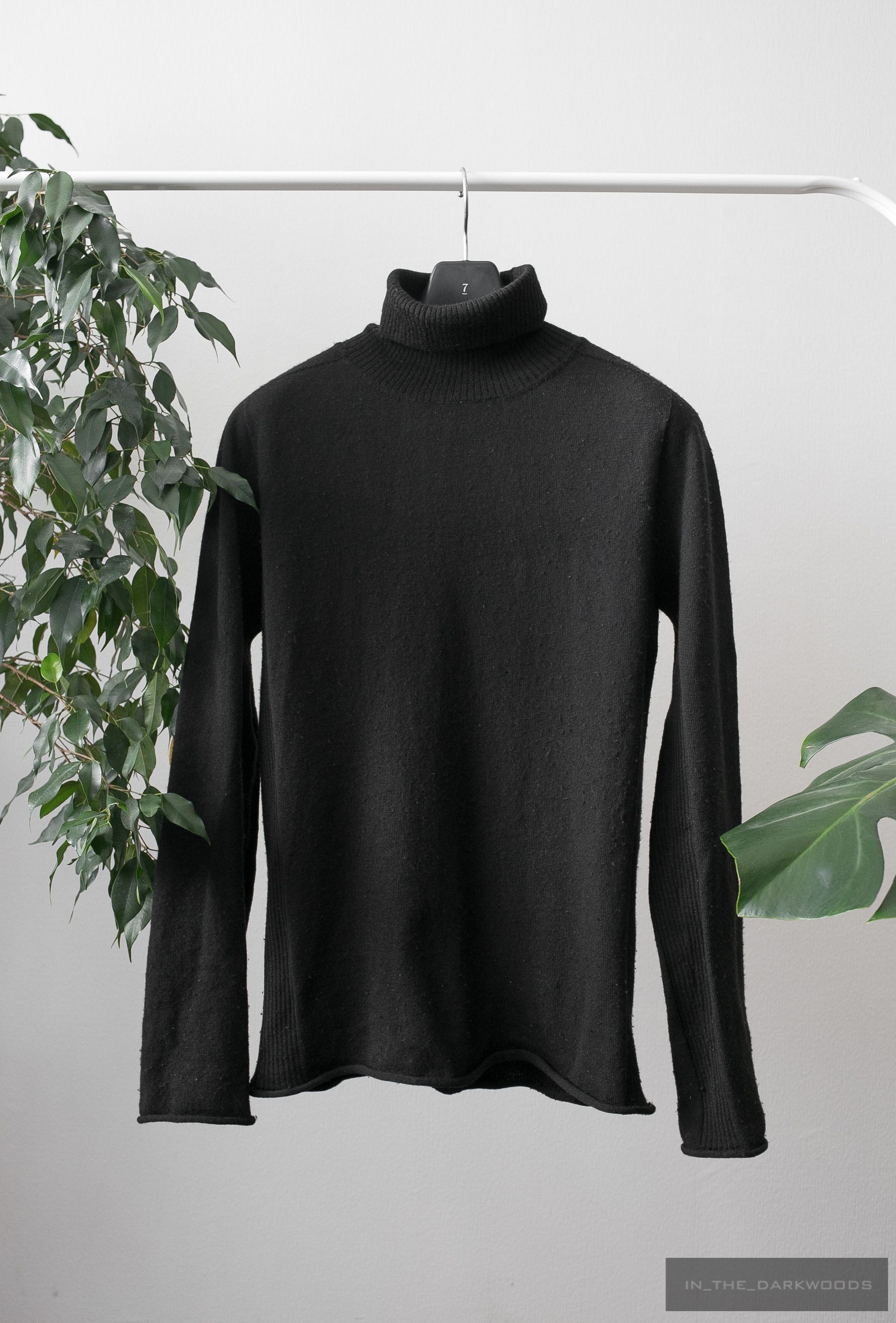 image of Yohji Yamamoto Wool Turtleneck in Black, Men's (Size Medium)