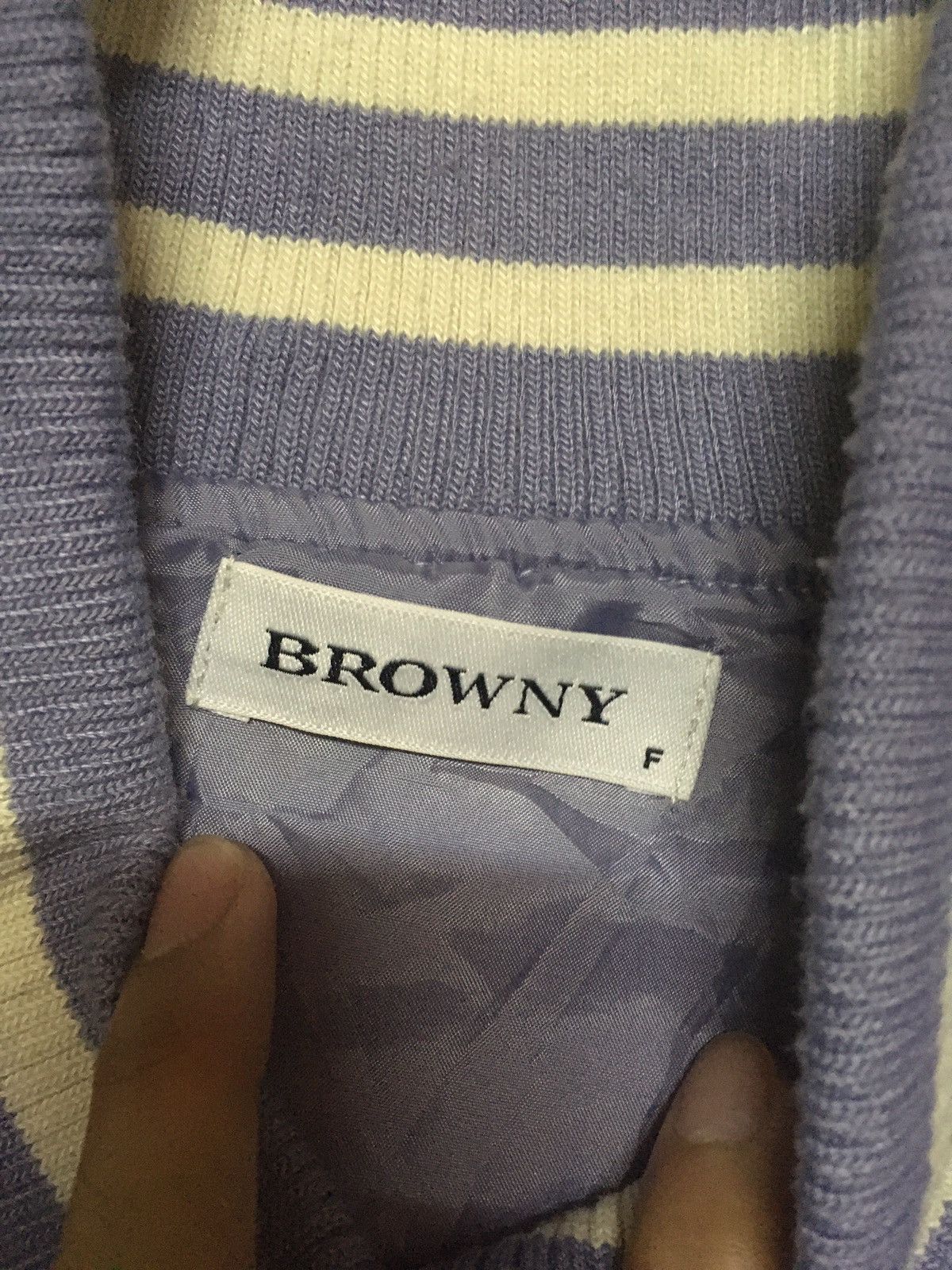 Japanese Brand Japanese Brand Browny Varsity Jacket Size US L / EU 52-54 / 3 - 3 Thumbnail