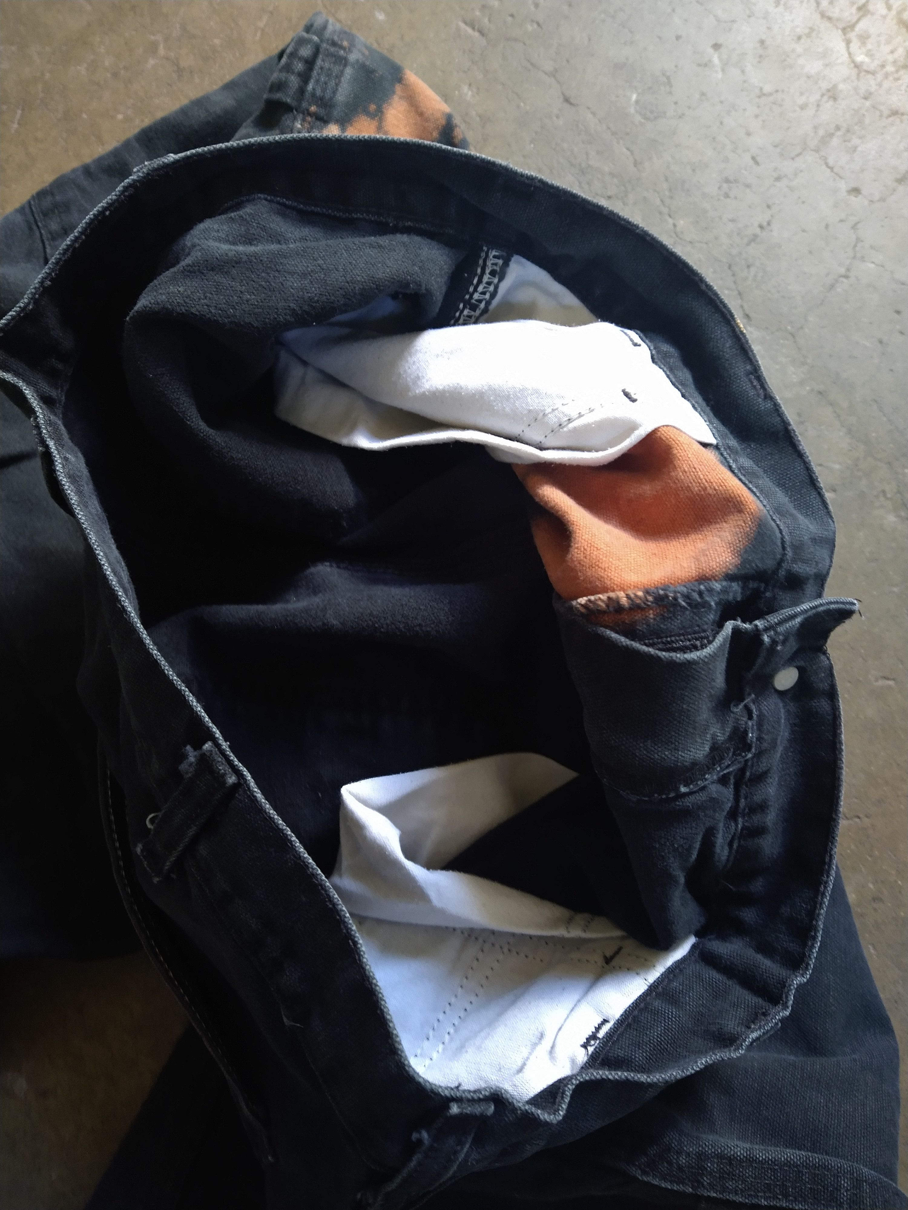 Carhartt × Vintage Vintage Carhartt Carpenter Jeans Black 33x31 Denim Straight Size US 33 - 11 Thumbnail