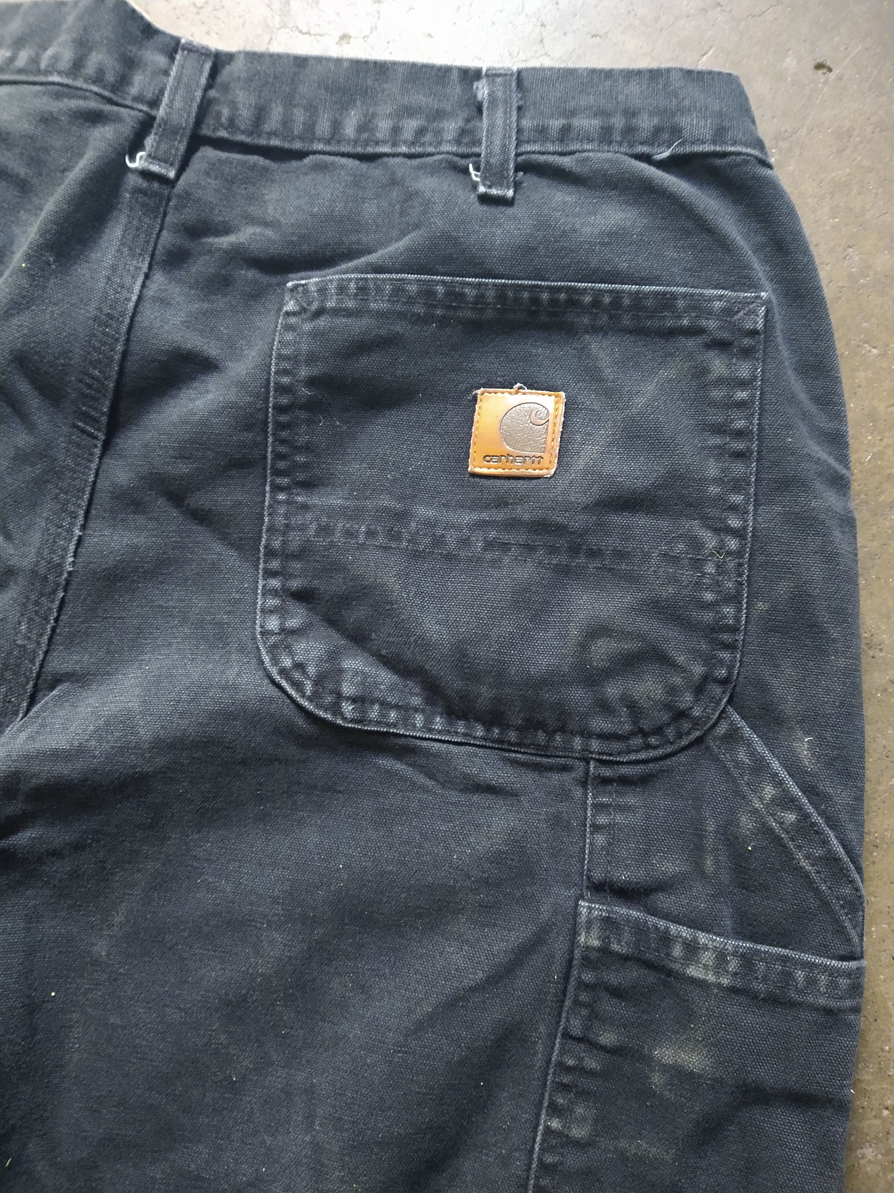 Carhartt × Vintage Vintage Carhartt Carpenter Jeans Black 33x31 Denim Straight Size US 33 - 9 Thumbnail